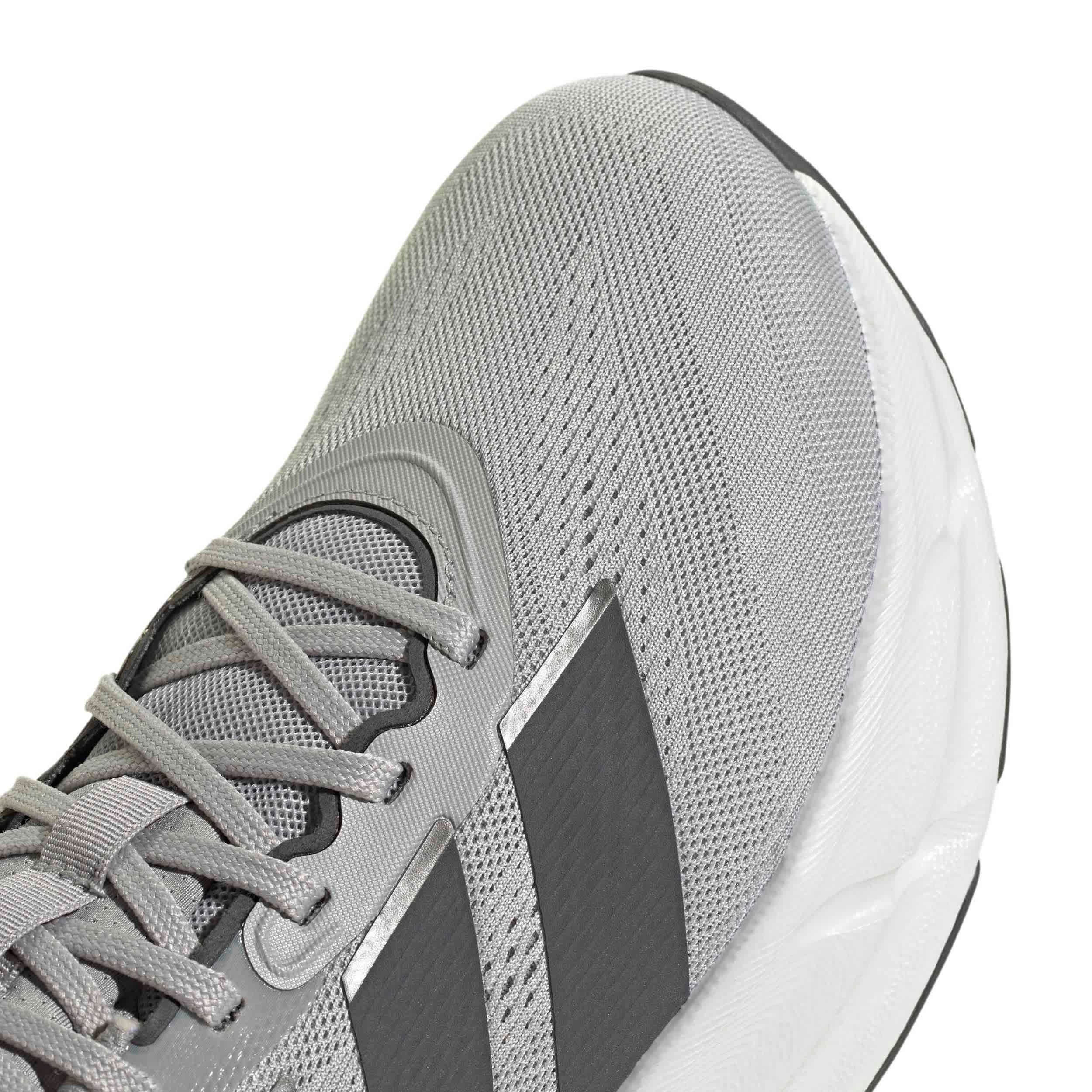 ADIDAS-MENS GREY QUESTAR 4 RUNNING SHOE-GREY & SILVER