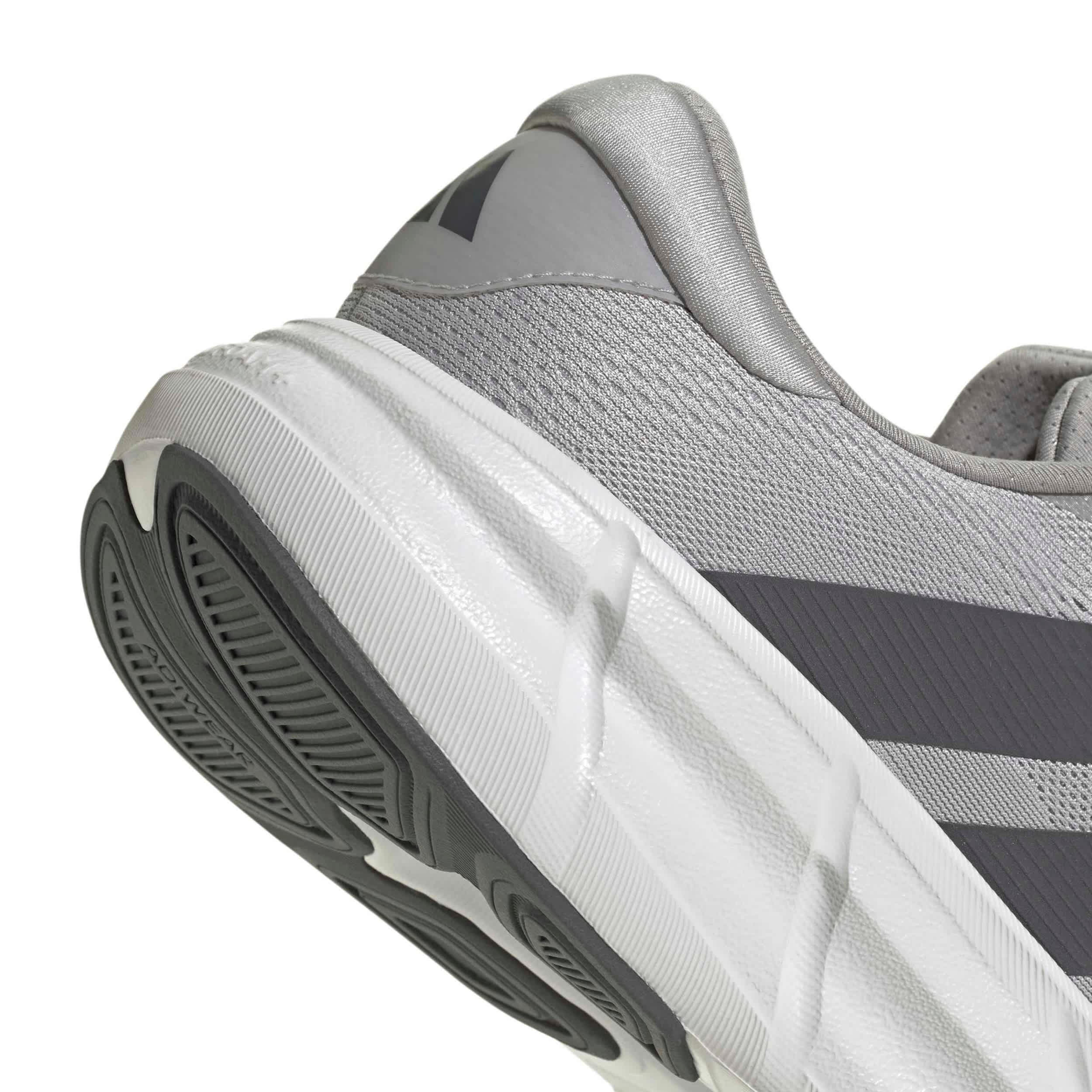 ADIDAS-MENS GREY QUESTAR 4 RUNNING SHOE-GREY & SILVER