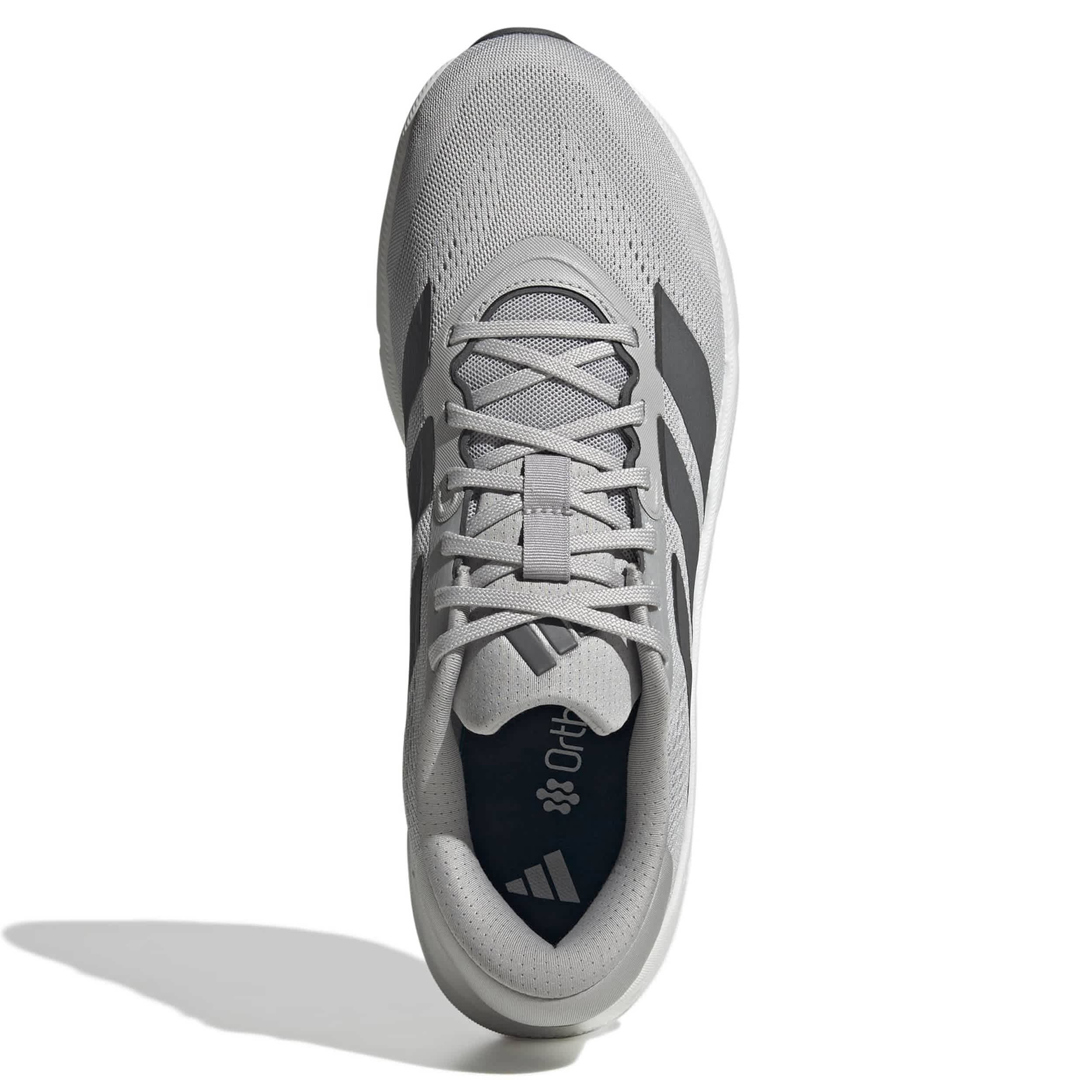 ADIDAS-MENS GREY QUESTAR 4 RUNNING SHOE-GREY & SILVER