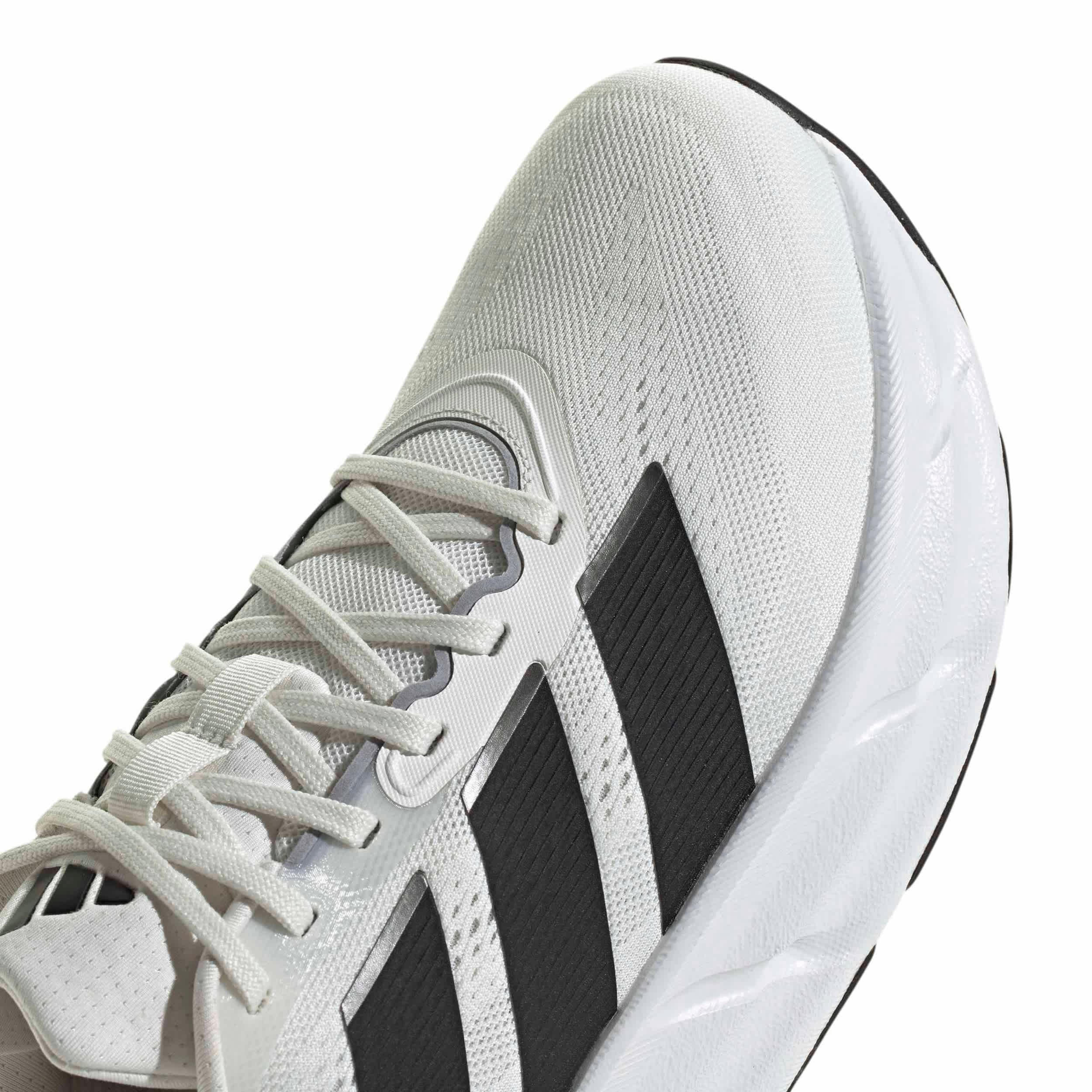 ADIDAS-MENS WHITE QUESTAR 4 RUNNING SHOE-WHITE & BLACK