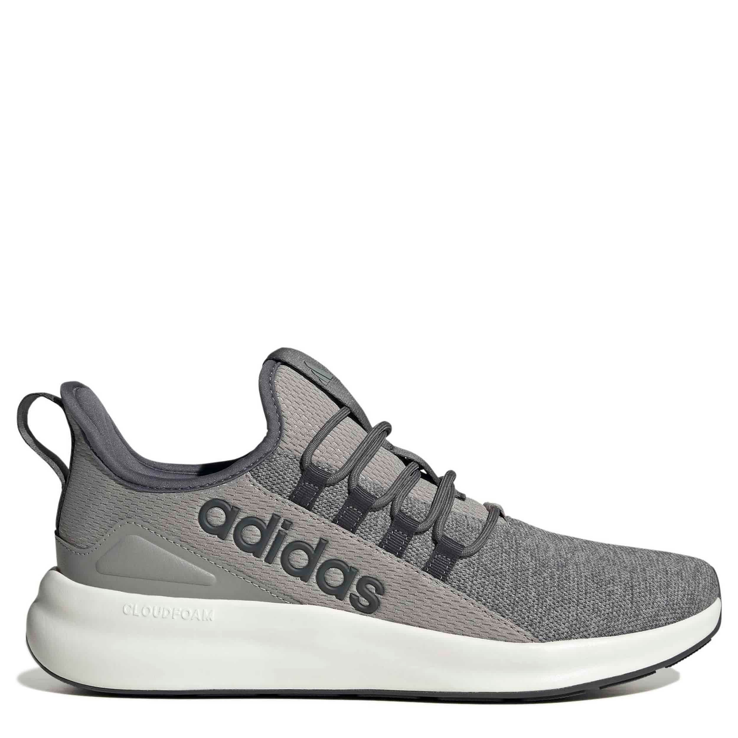ADIDAS-MENS LITE RACER ADAPT 8.0 ELASTIC LACE SHOE-GREY & 