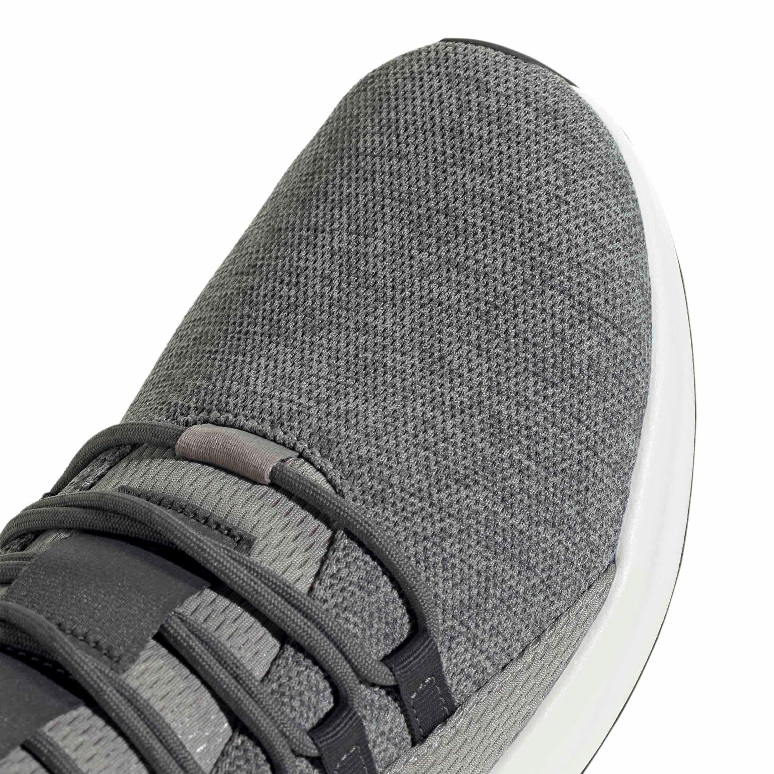 ADIDAS-MENS LITE RACER ADAPT 8.0 ELASTIC LACE SHOE-GREY & 