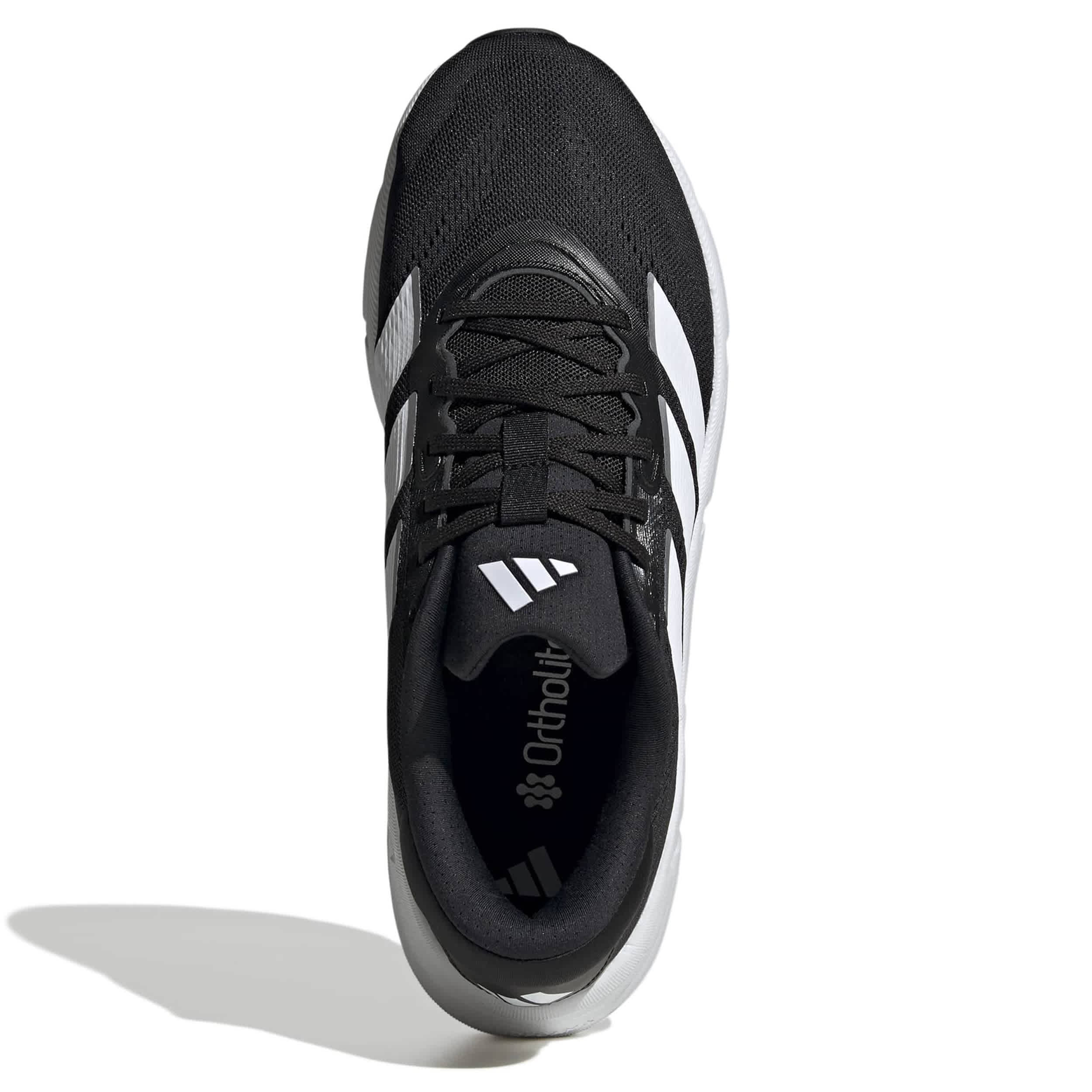 ADIDAS-MENS QUESTAR 4 RUNNING SHOES-BLACK & WHITE