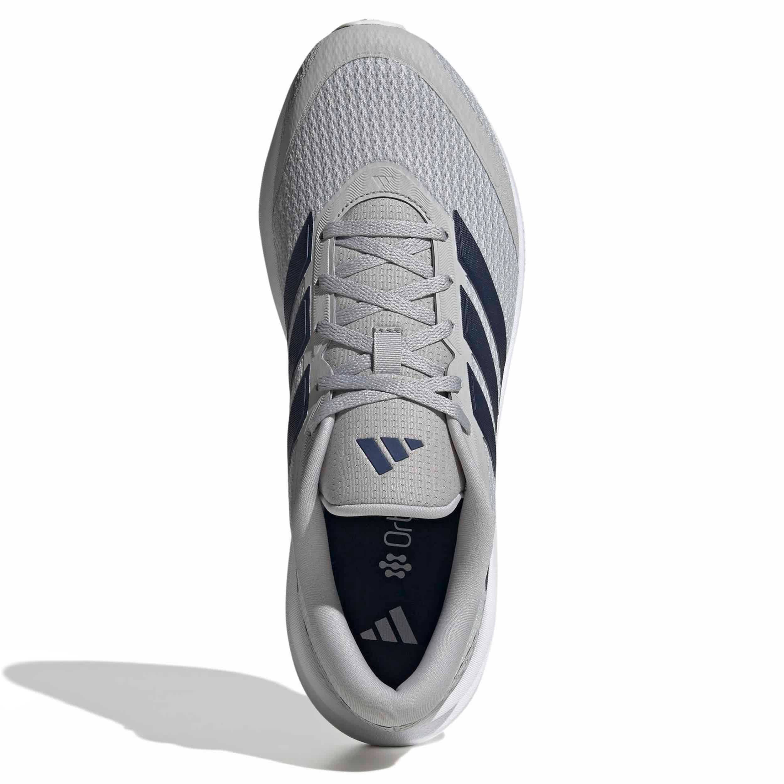 ADIDAS-MENS RUNFALCON 6 WIDE SHOES-GREY & DARK BLUE