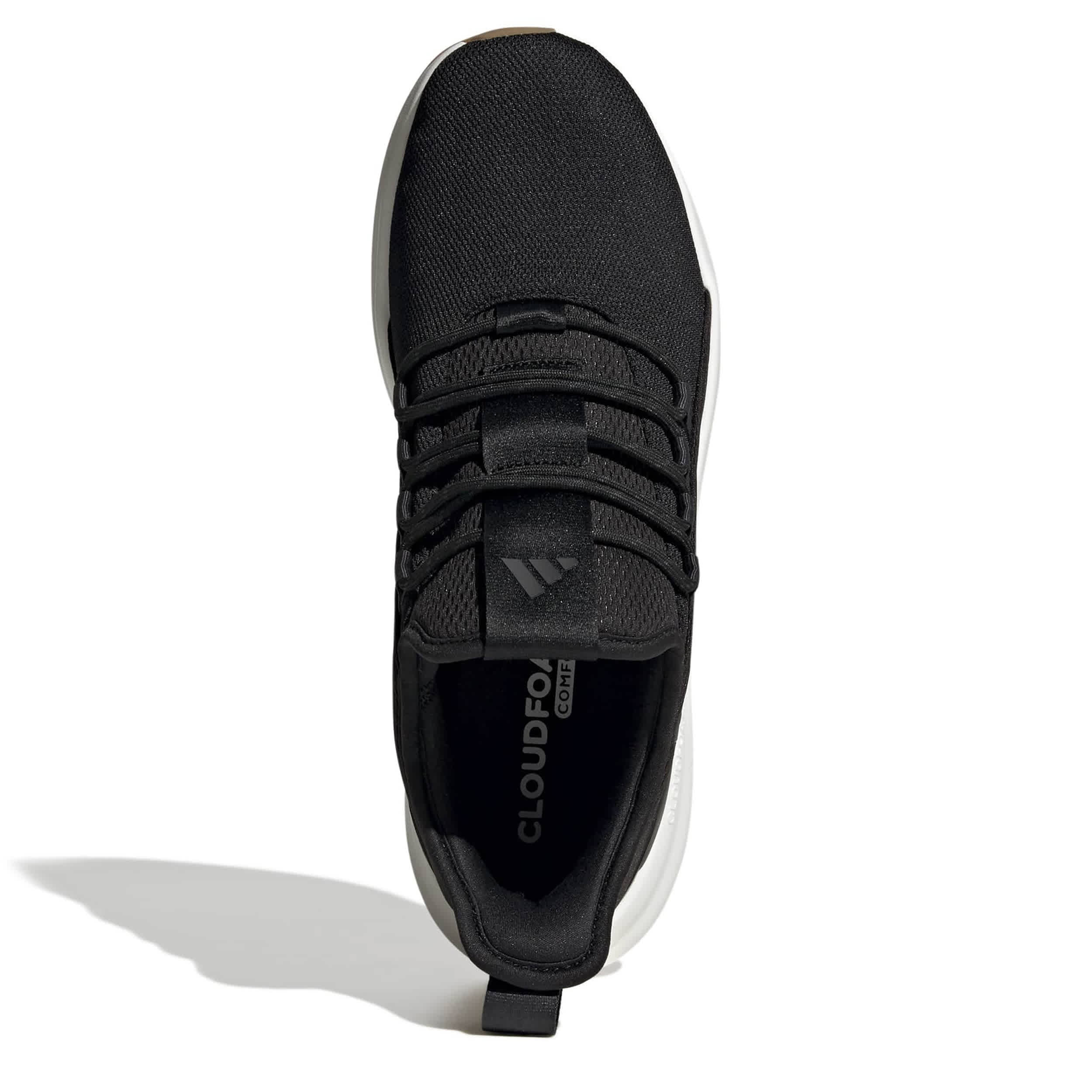 ADIDAS-MENS LITE RACER ADAPT 8.0 ELASTIC LACE SHOE-BLACK & GREY