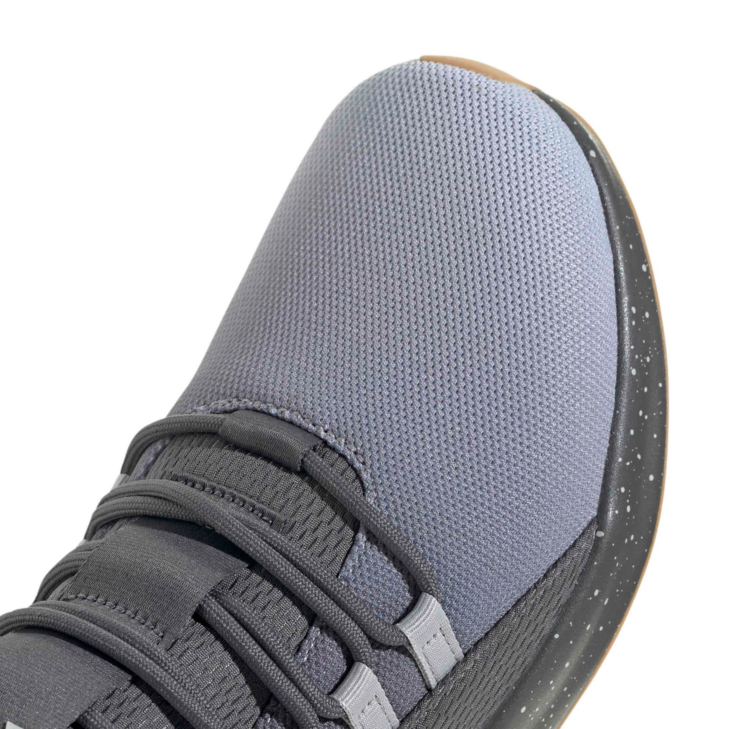 ADIDAS-MENS LITE RACER ADAPT 8.0 ELASTIC LACE SHOES-GREY & GUM