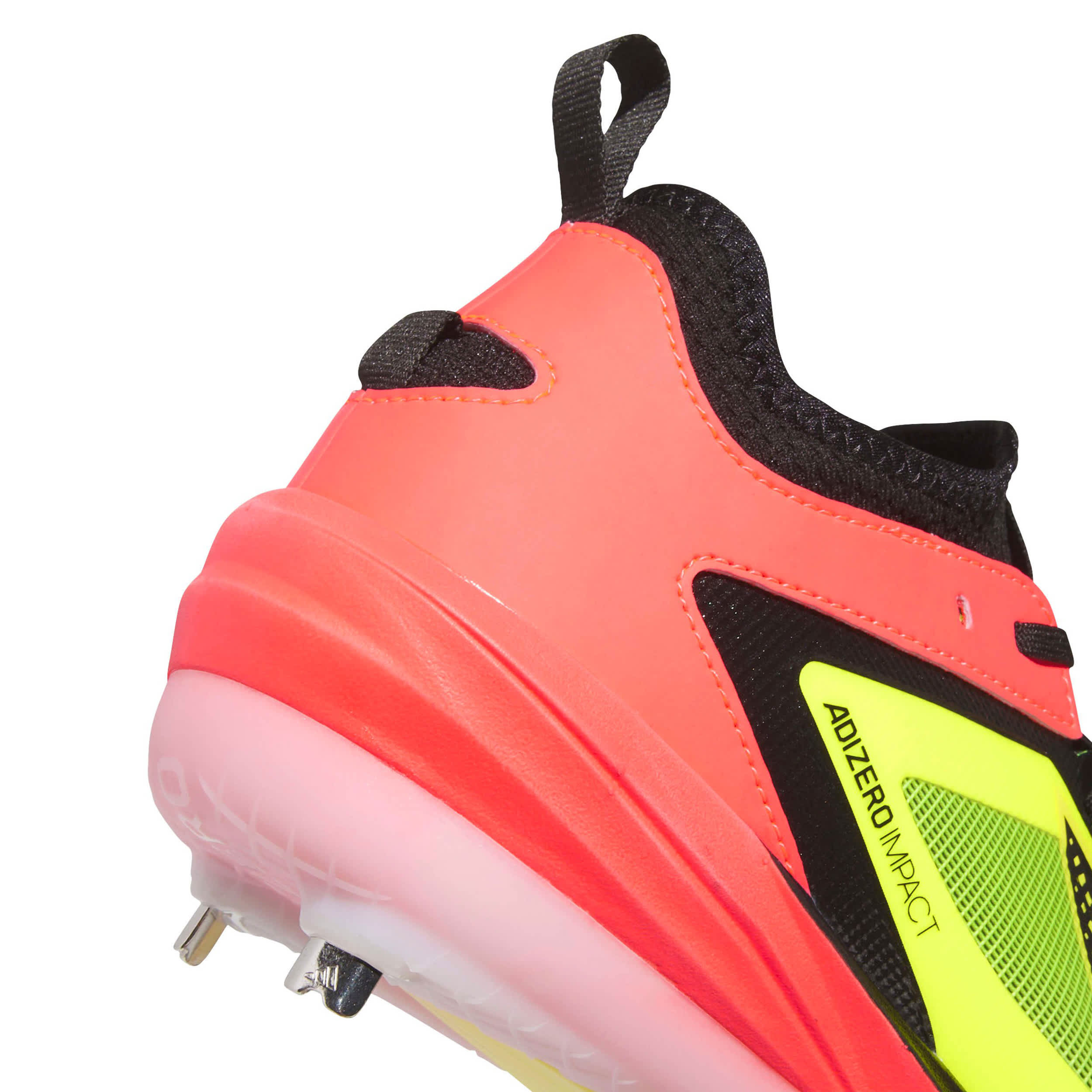 ADIDAS-UNISEX ADIZERO IMPACT 3.0 BASEBALL CLEATS-YELLOW & BLACK