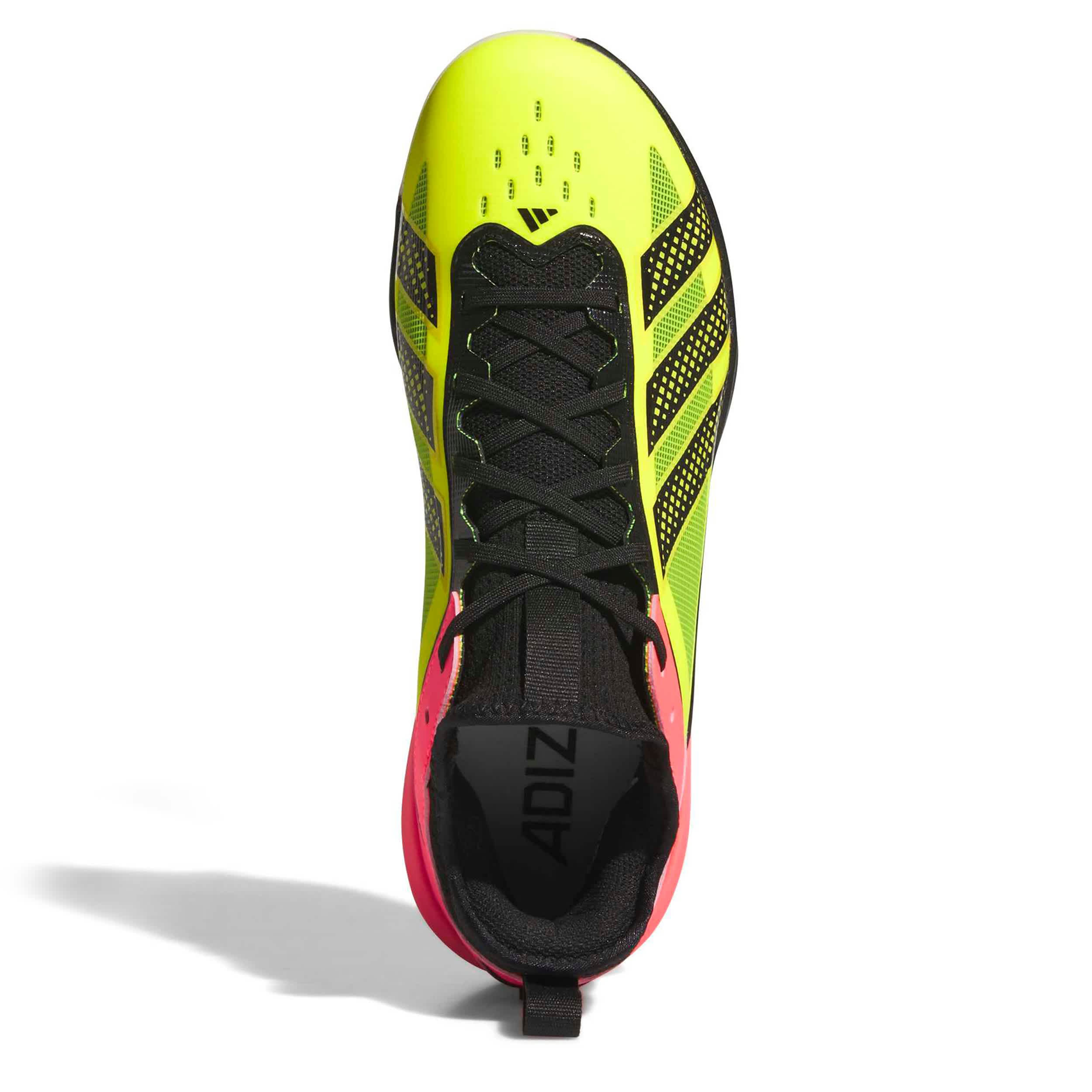 ADIDAS-UNISEX ADIZERO IMPACT 3.0 BASEBALL CLEATS-YELLOW & BLACK