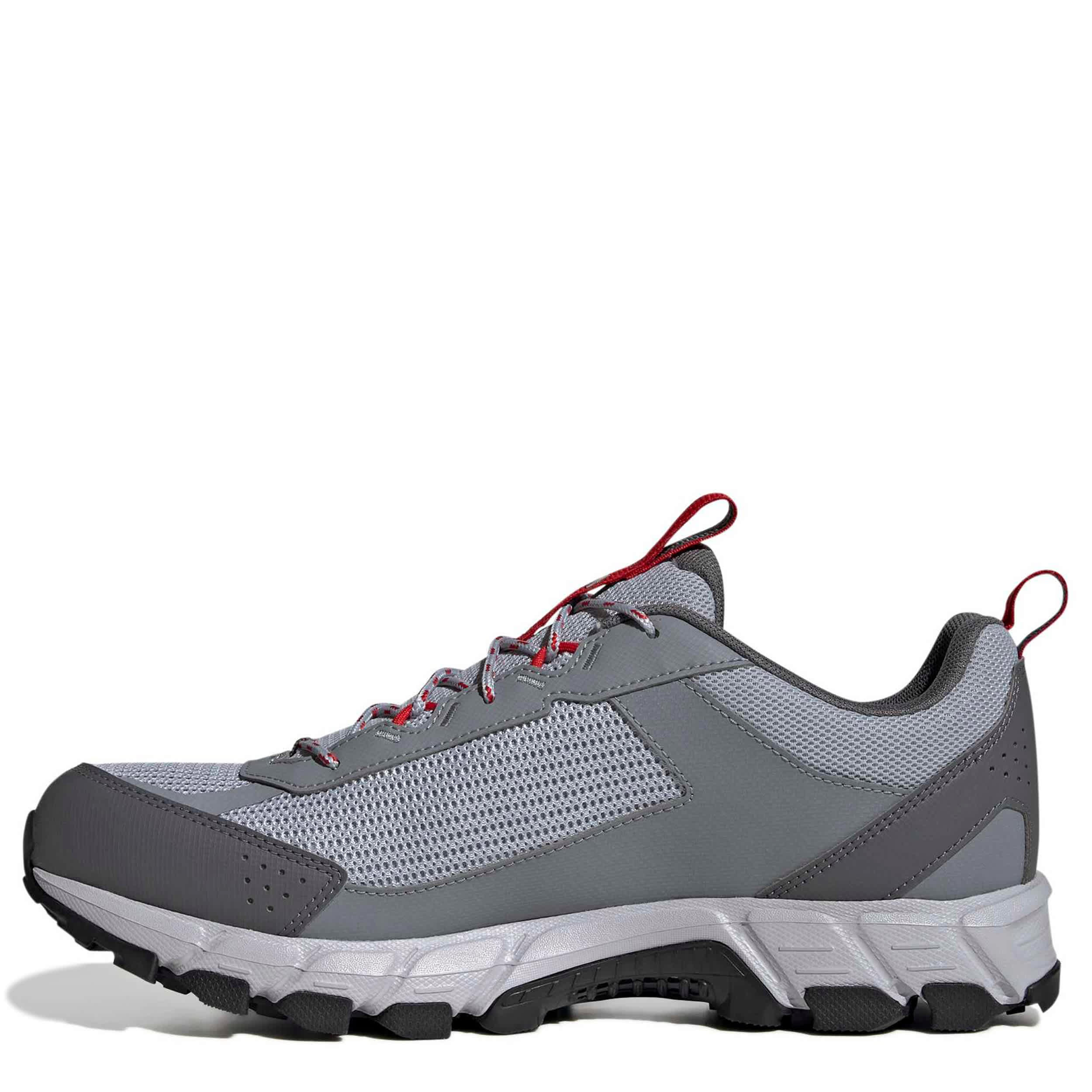 ADIDAS-MENS TERREX ROCKADIA TRAIL RUNNING SHOE-SILVER & RED