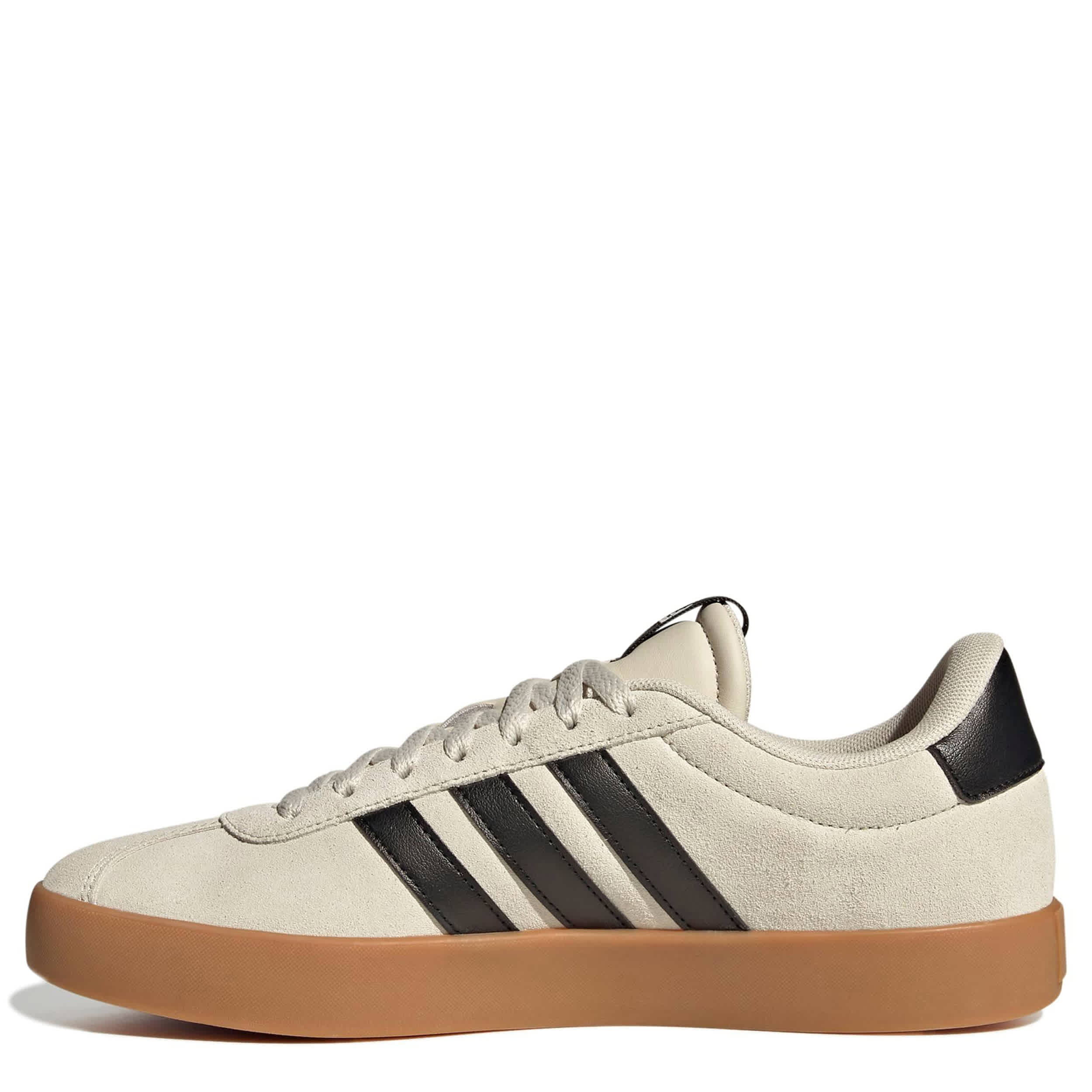 ADIDAS-MENS VL COURT 3.0 SNEAKER-BEIGE & BLACK