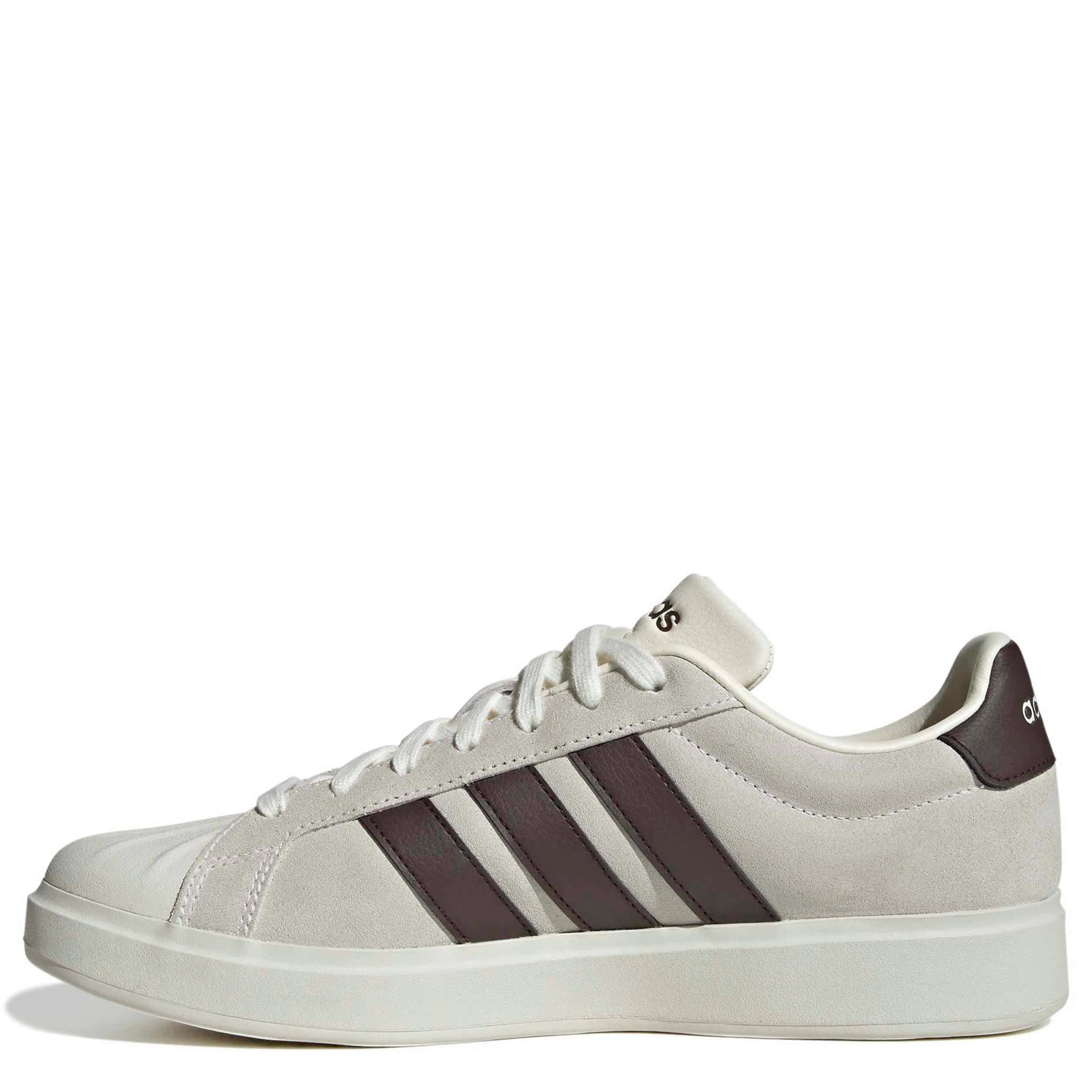 ADIDAS-MENS STREETALK SNEAKER-OFF WHITE & DARK BROWN