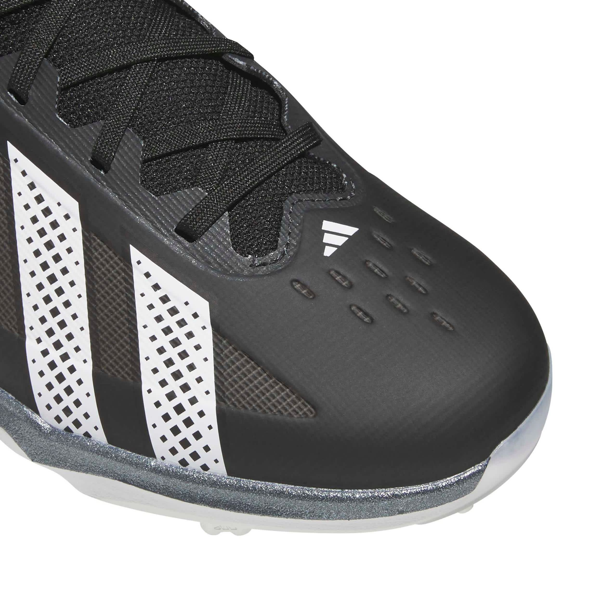 ADIDAS-UNISEX ADIZERO IMPACT 3.0 BASEBALL CLEATS-BLACK & WHITE
