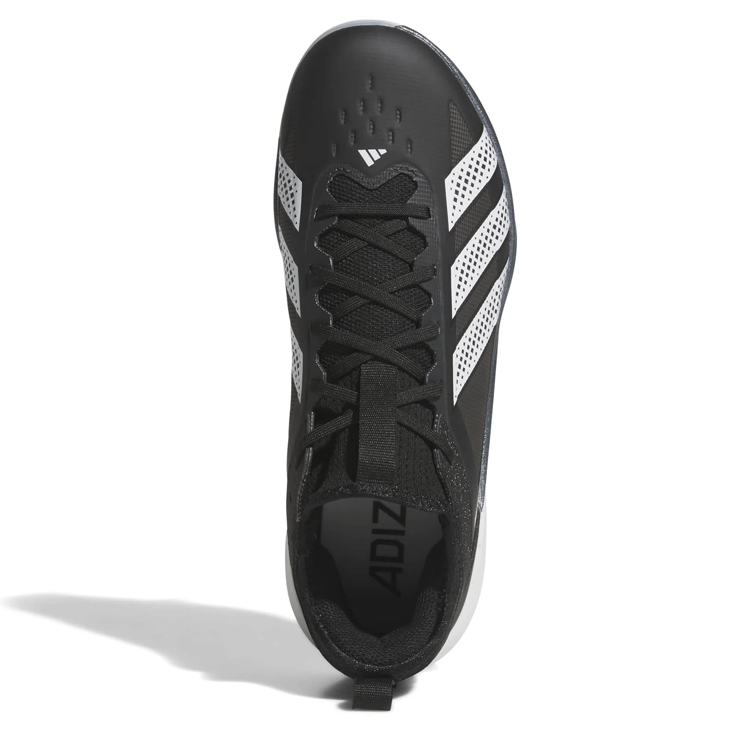ADIDAS-UNISEX ADIZERO IMPACT 3.0 BASEBALL CLEATS-BLACK & WHITE