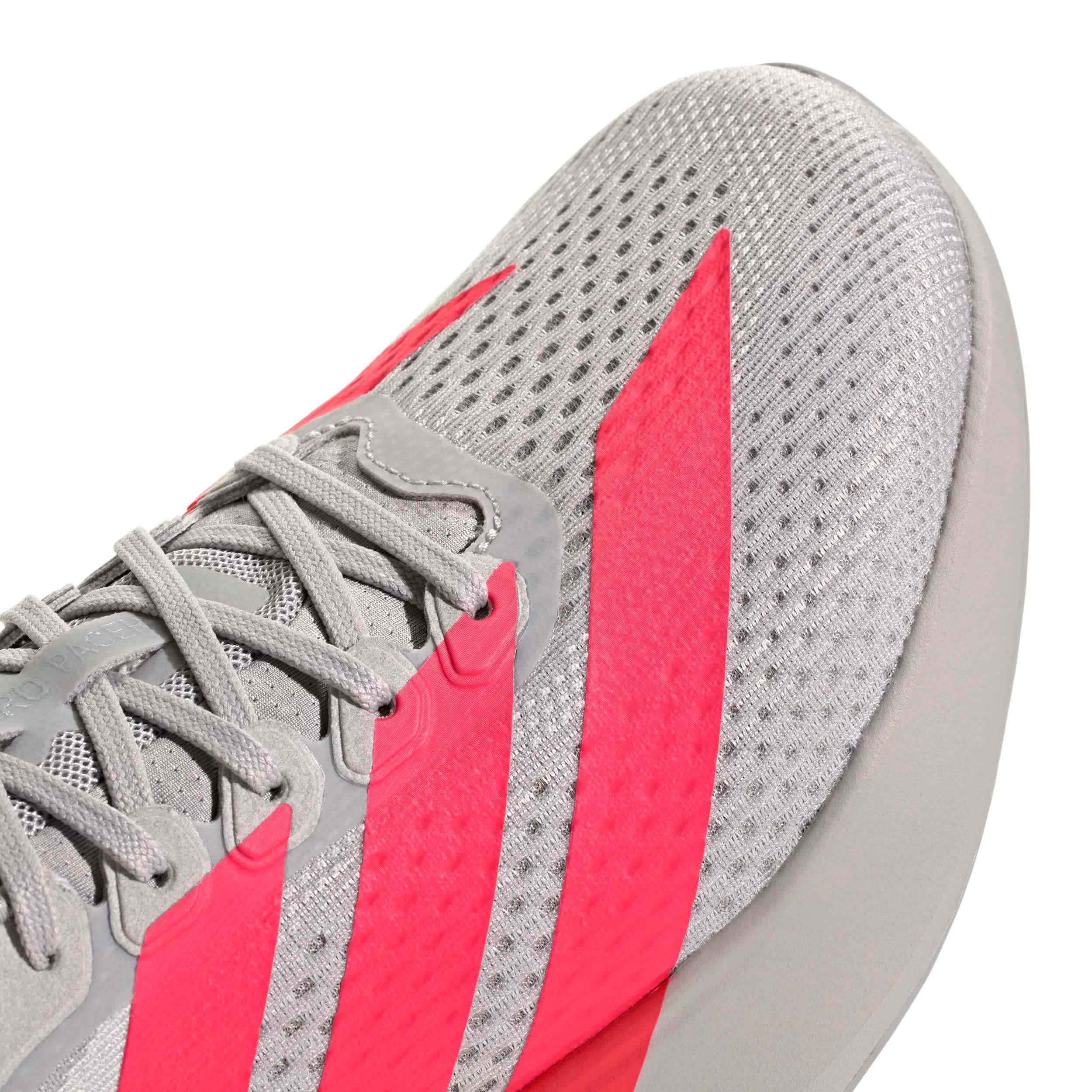 ADIDAS-MENS DURAMO SPEED 2 RUNNING SHOE-GREY & RED