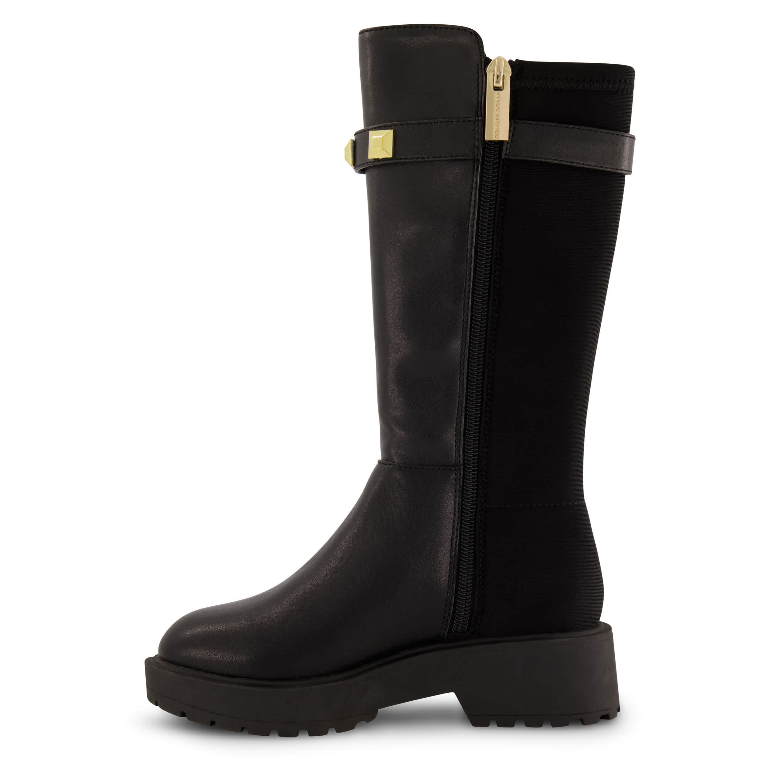 MARC FISHER-GIRLS LITTLE-BIG KID HEIDI STRAP TALL BOOT-BLACK & 