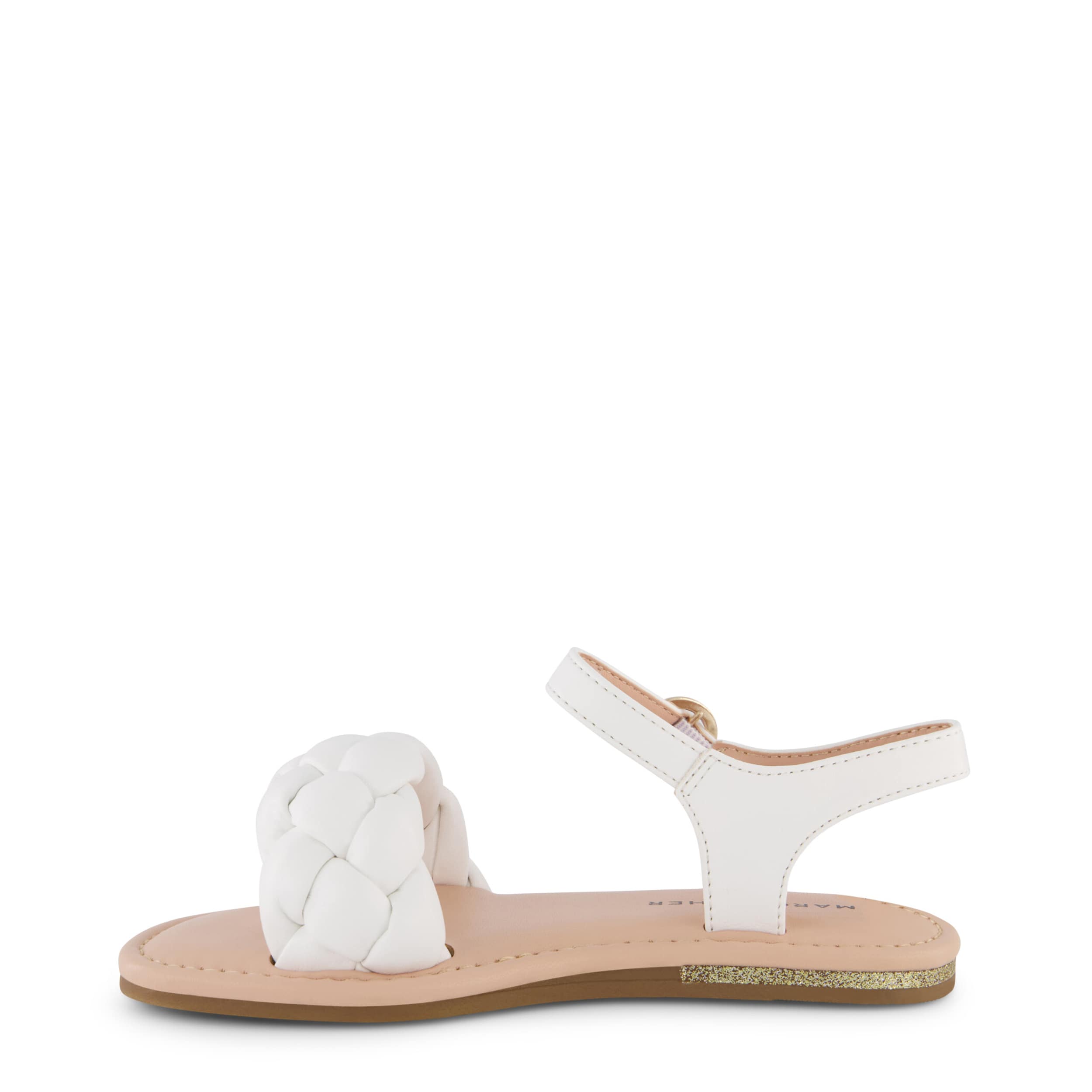 MARC FISHER-GIRLS LITTLE-BIG KID RILEY PUFFY SANDAL-WHITE & 