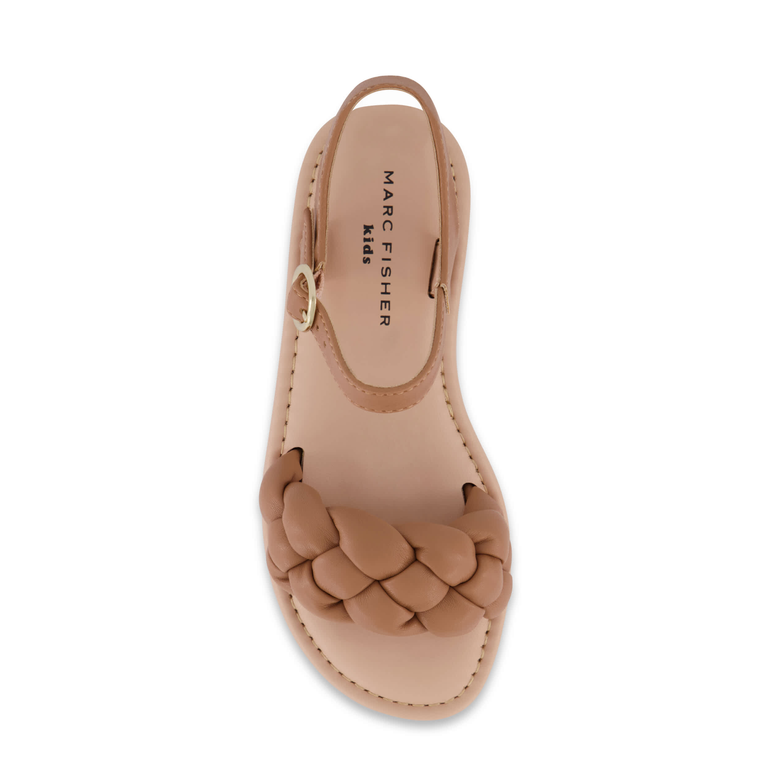 MARC FISHER-GIRLS LITTLE-BIG KID RILEY PUFFY SANDAL-COGNAC & 