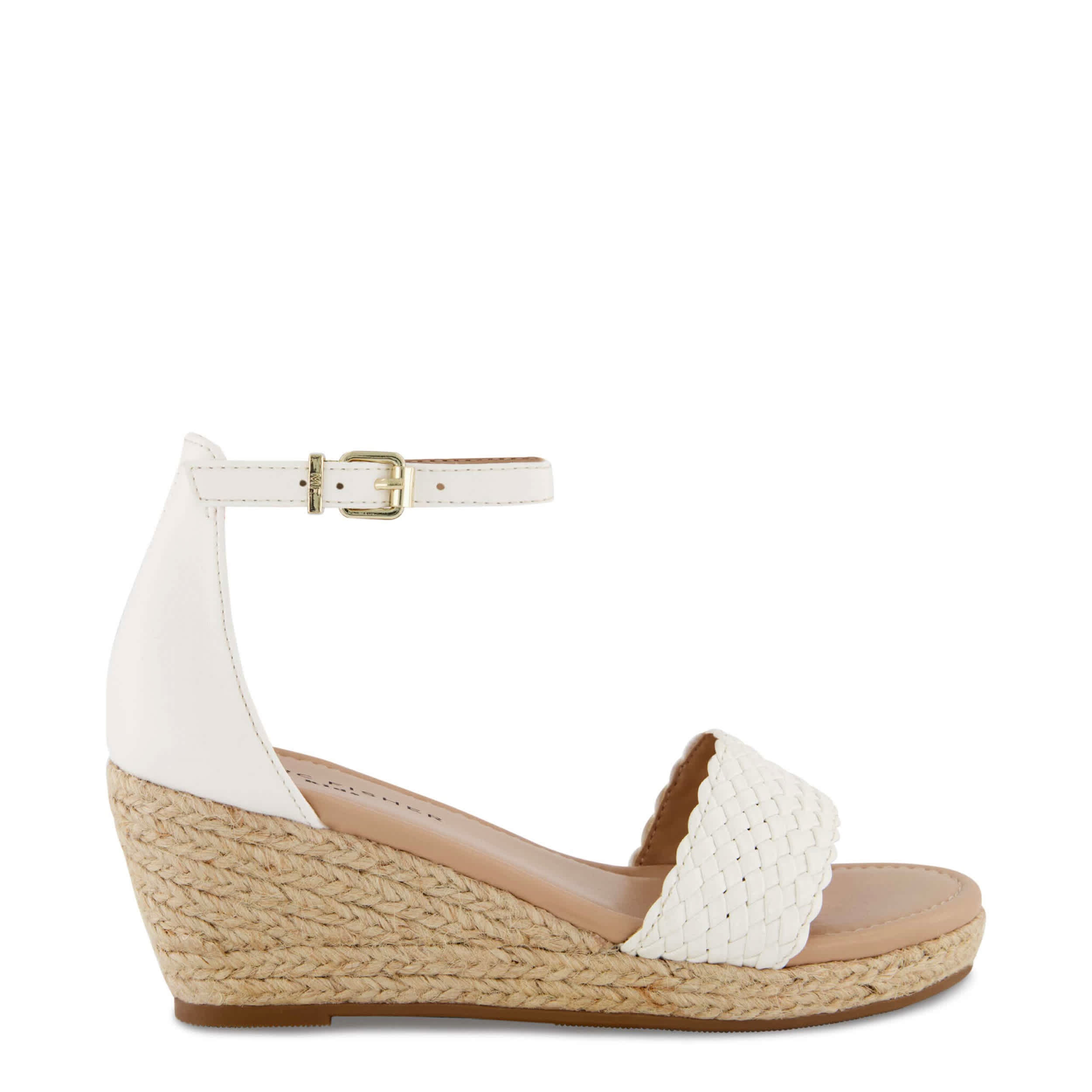 MARC FISHER-GIRLS LITTLE-BIG KID MARREN WEB WEDGE-WHITE & 