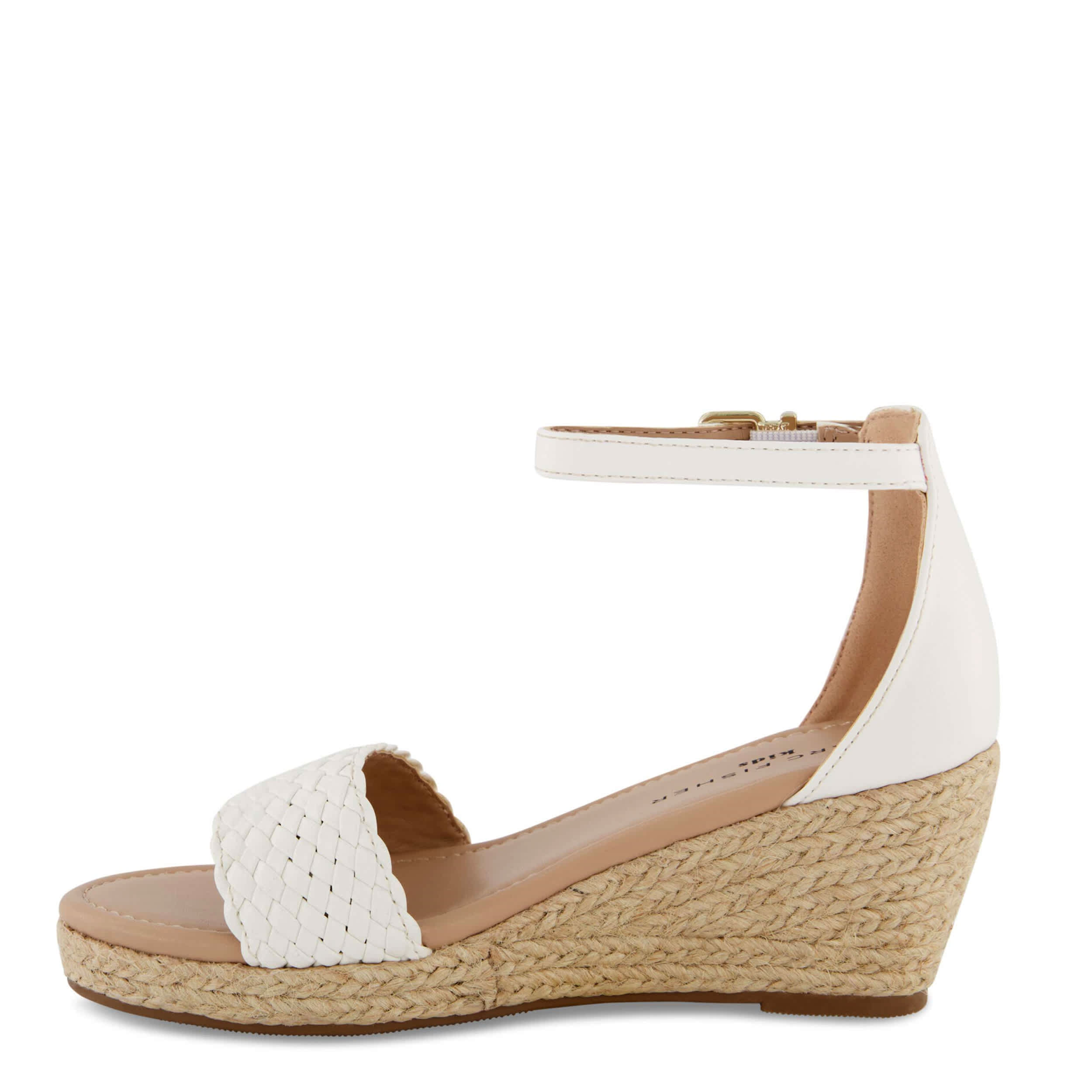 MARC FISHER-GIRLS LITTLE-BIG KID MARREN WEB WEDGE-WHITE & 