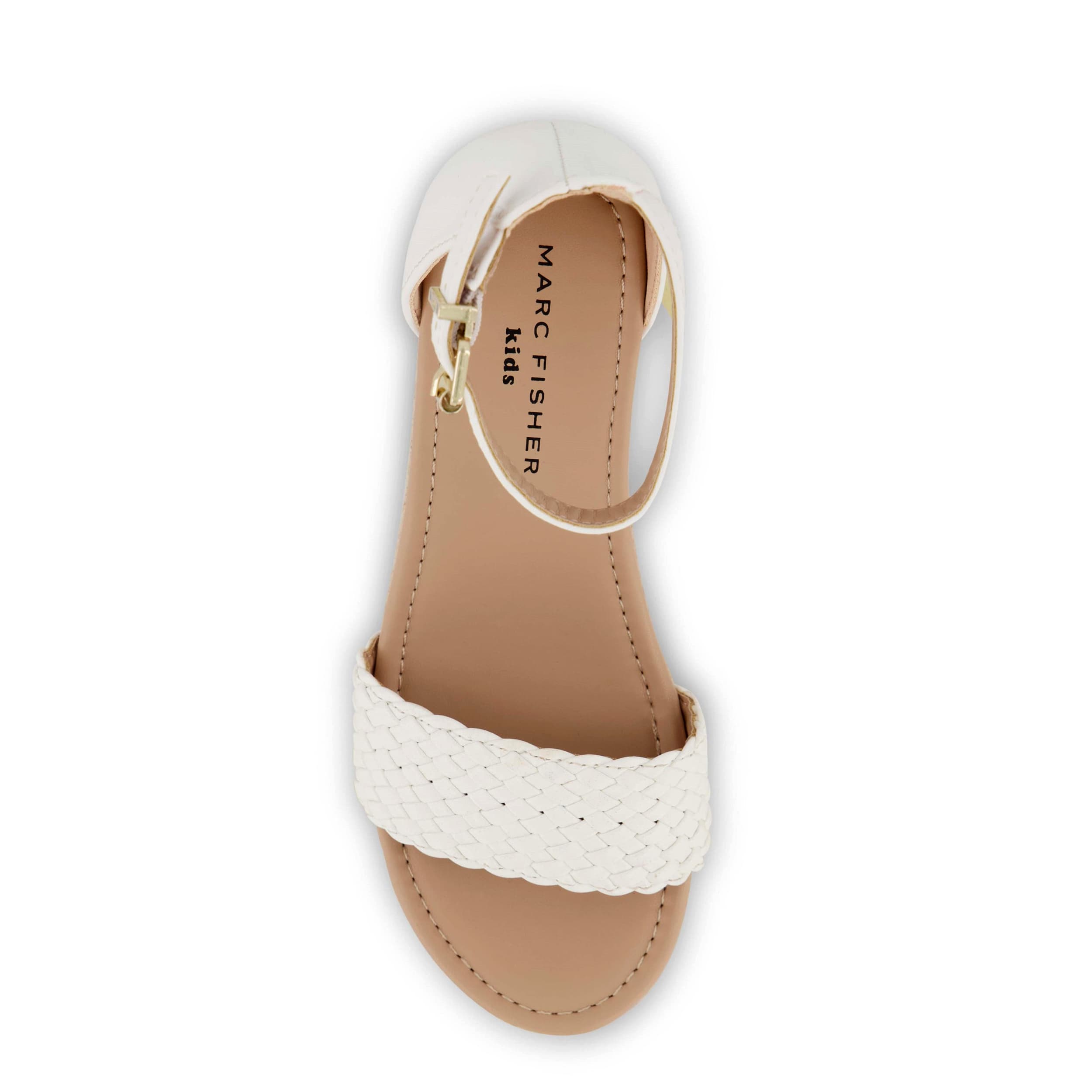 MARC FISHER-GIRLS LITTLE-BIG KID MARREN WEB WEDGE-WHITE & 
