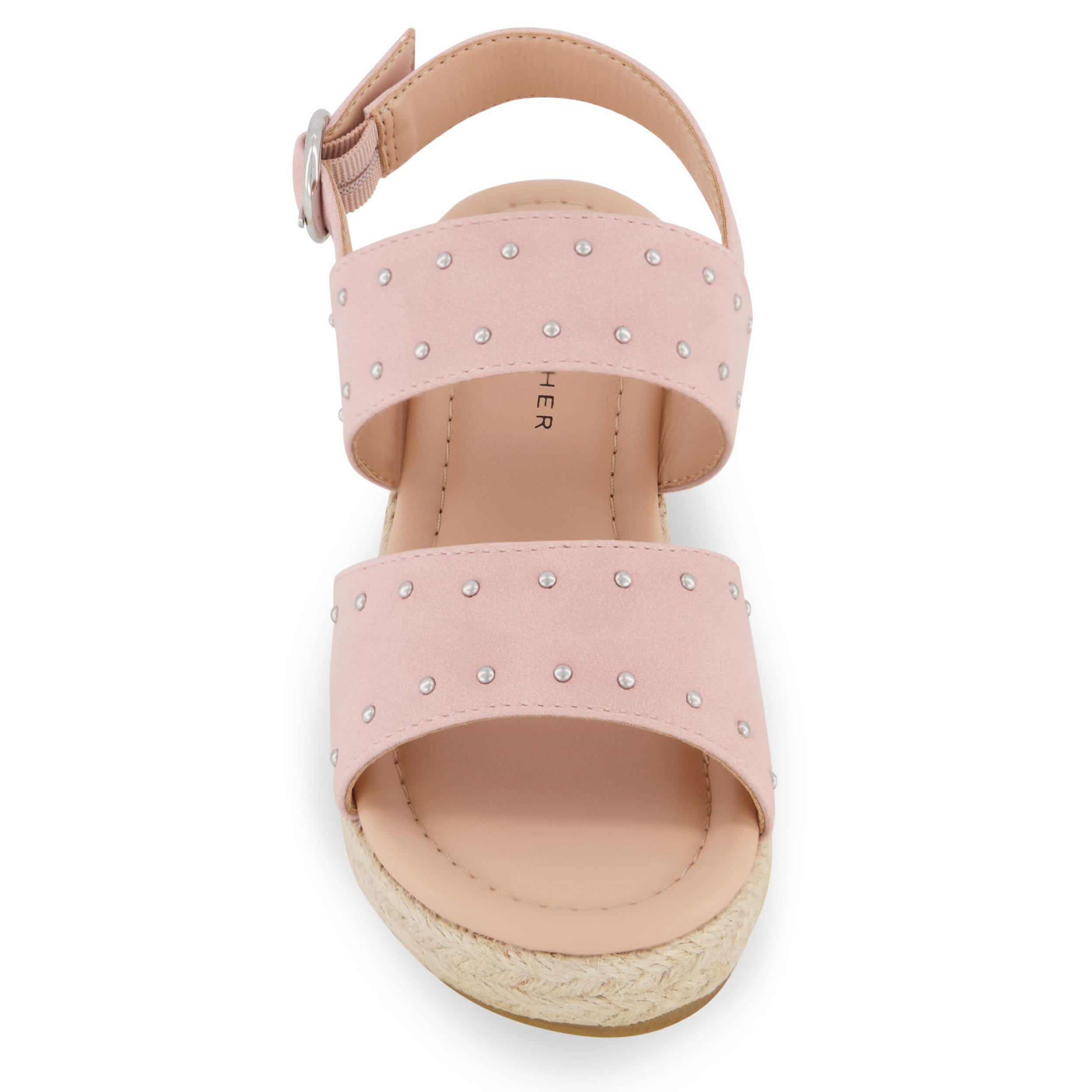 MARC FISHER-GIRLS LITTLE-BIG KID MARREN STRAP WEDGE SANDAL-BLUSH & 