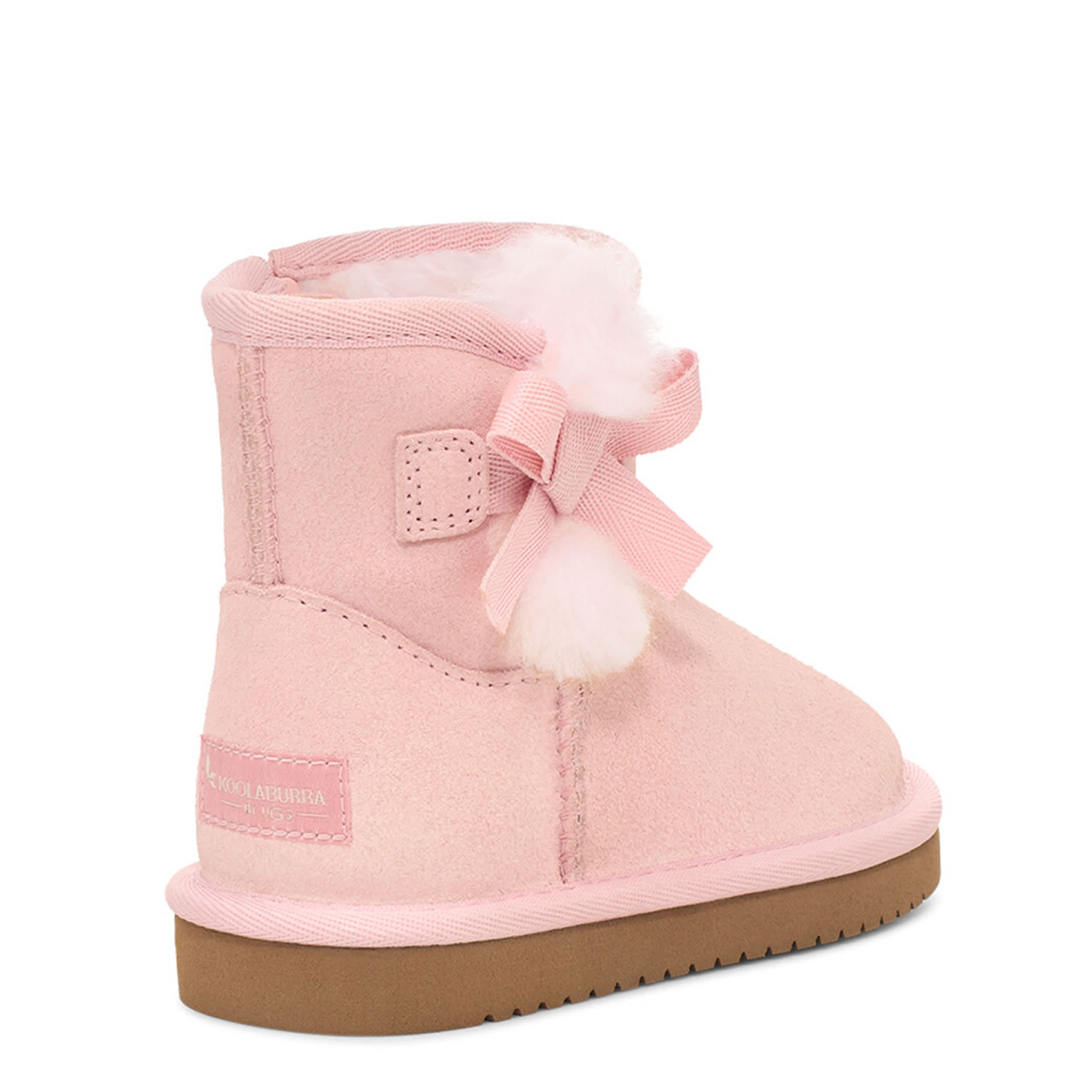 KOOLABURRA by UGG GIRLS TODDLER-LITTLE KID VICTORIA MINI FUR BOOT - PINK