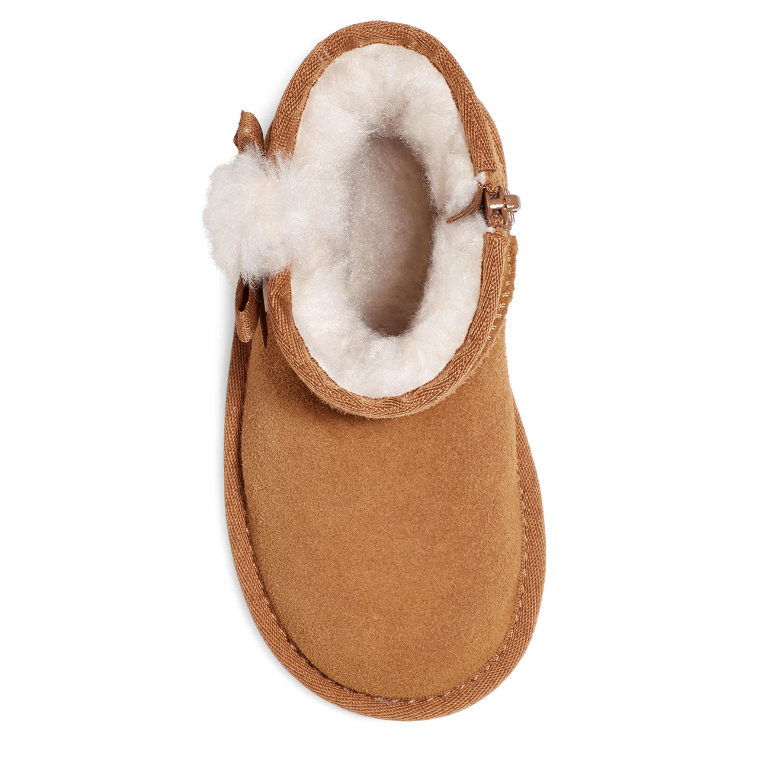 GIRLS TODDLER-LITTLE KID VICTORIA MINI FUR BOOT - CHESTNUT