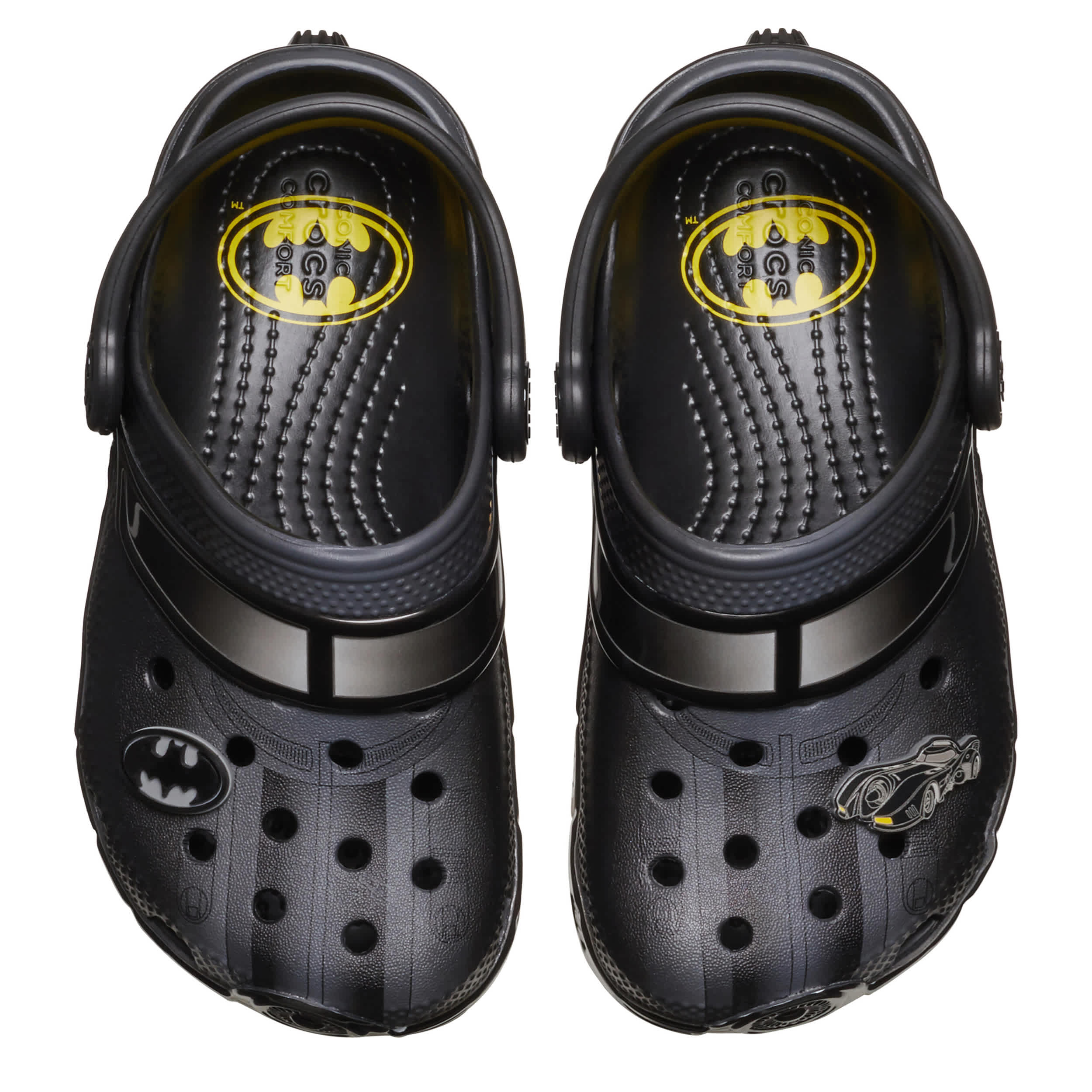 BOYS LITTLE-BIG KID BATMAN BATMOBILE CLASSIC CLOG - YELLOW