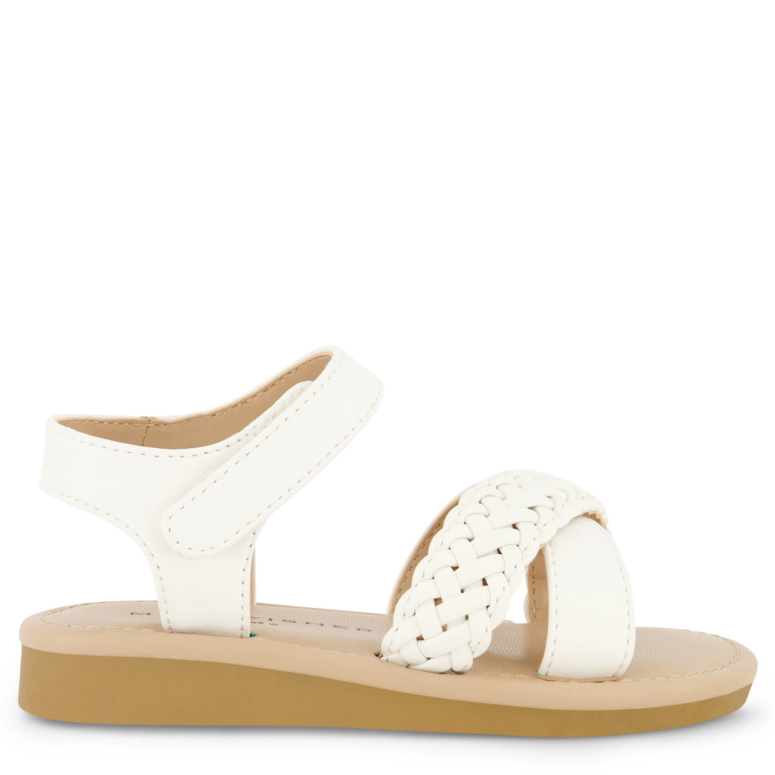 MARC FISHER-GIRLS TODDLER APPLE BRAID SANDAL-WHITE & 