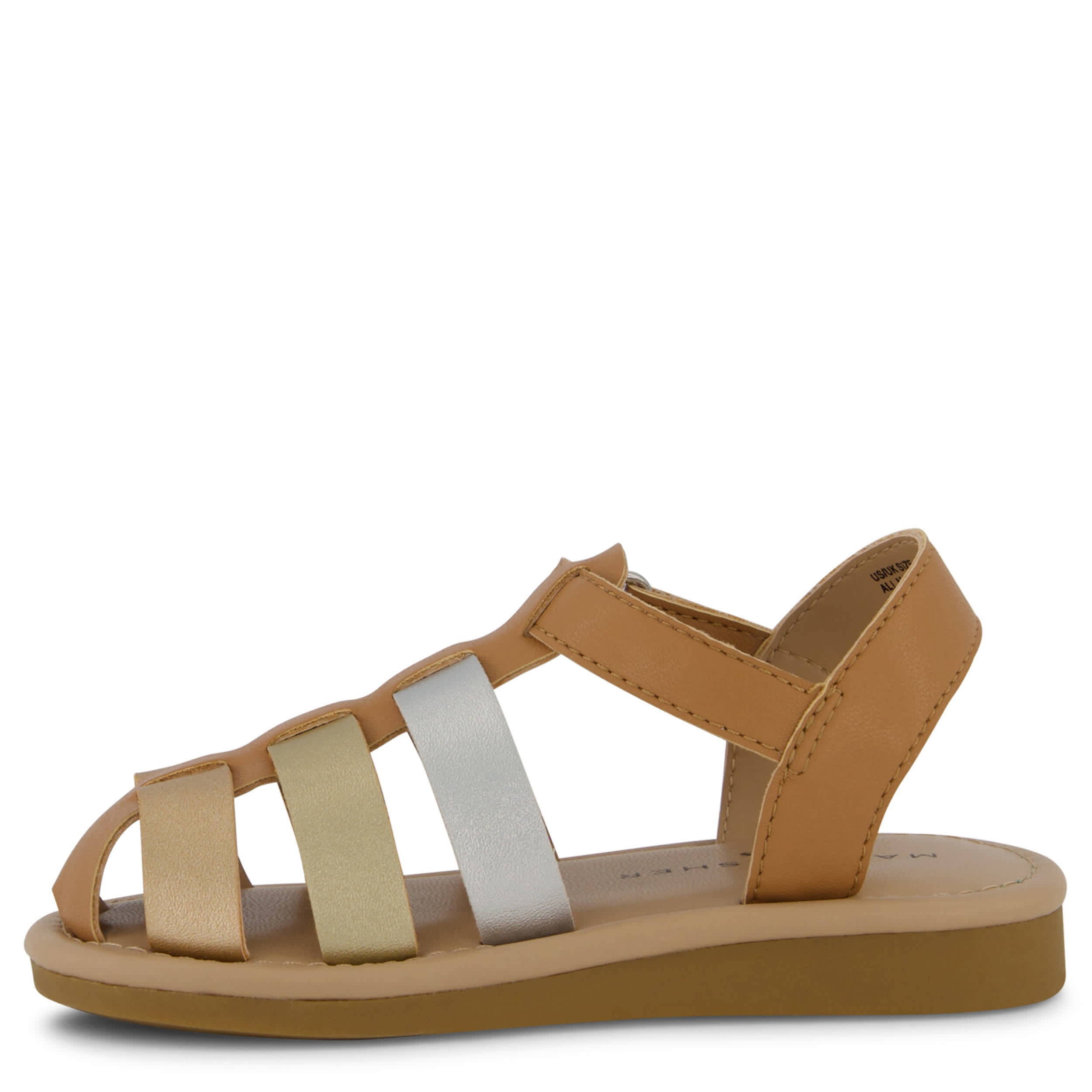MARC FISHER-GIRLS TODDLER APPLE SANDAL-MED METALLIC & 