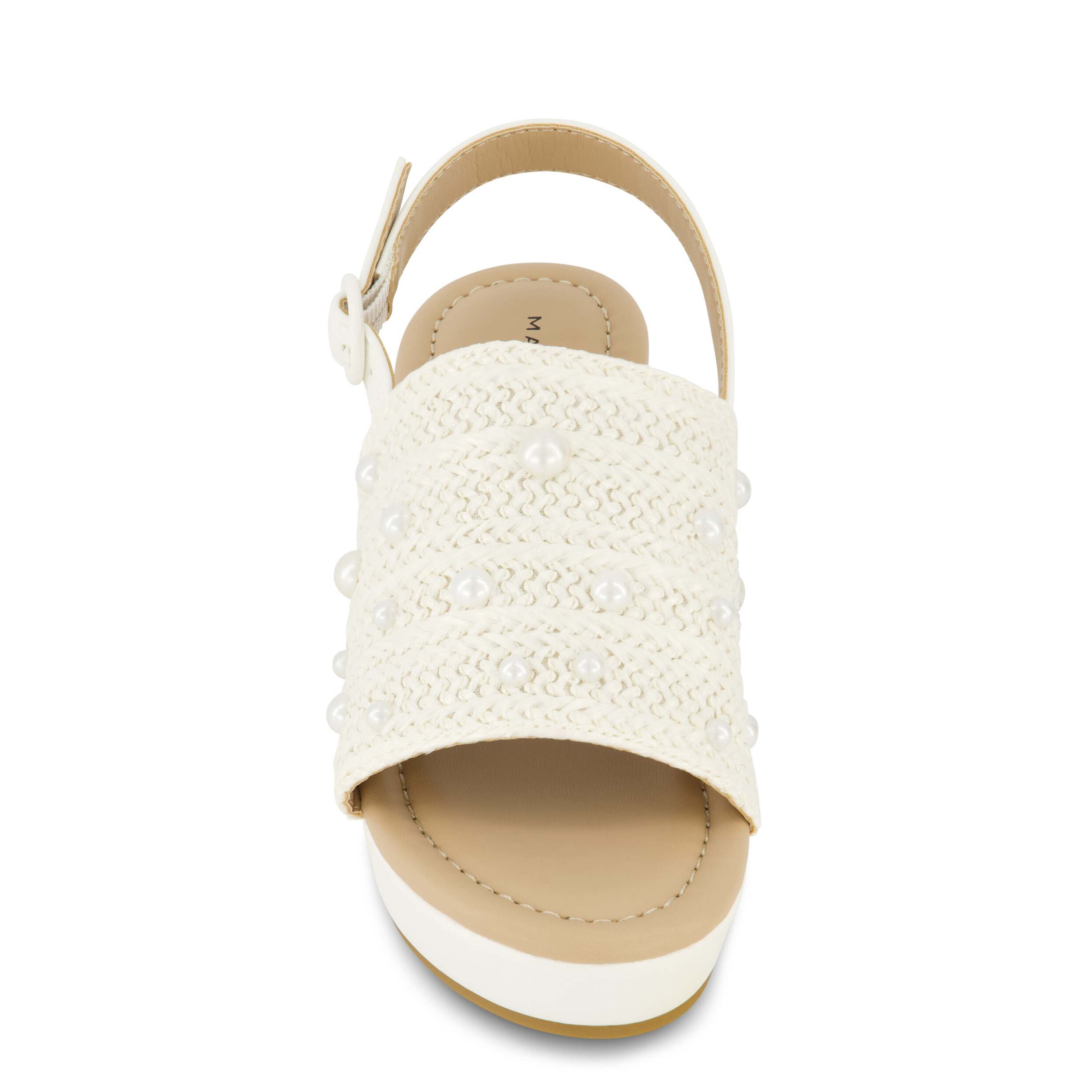 MARC FISHER-GIRLS LITTLE-BIG KID MARREN WEAVE WEDGE SANDAL-WHITE & 