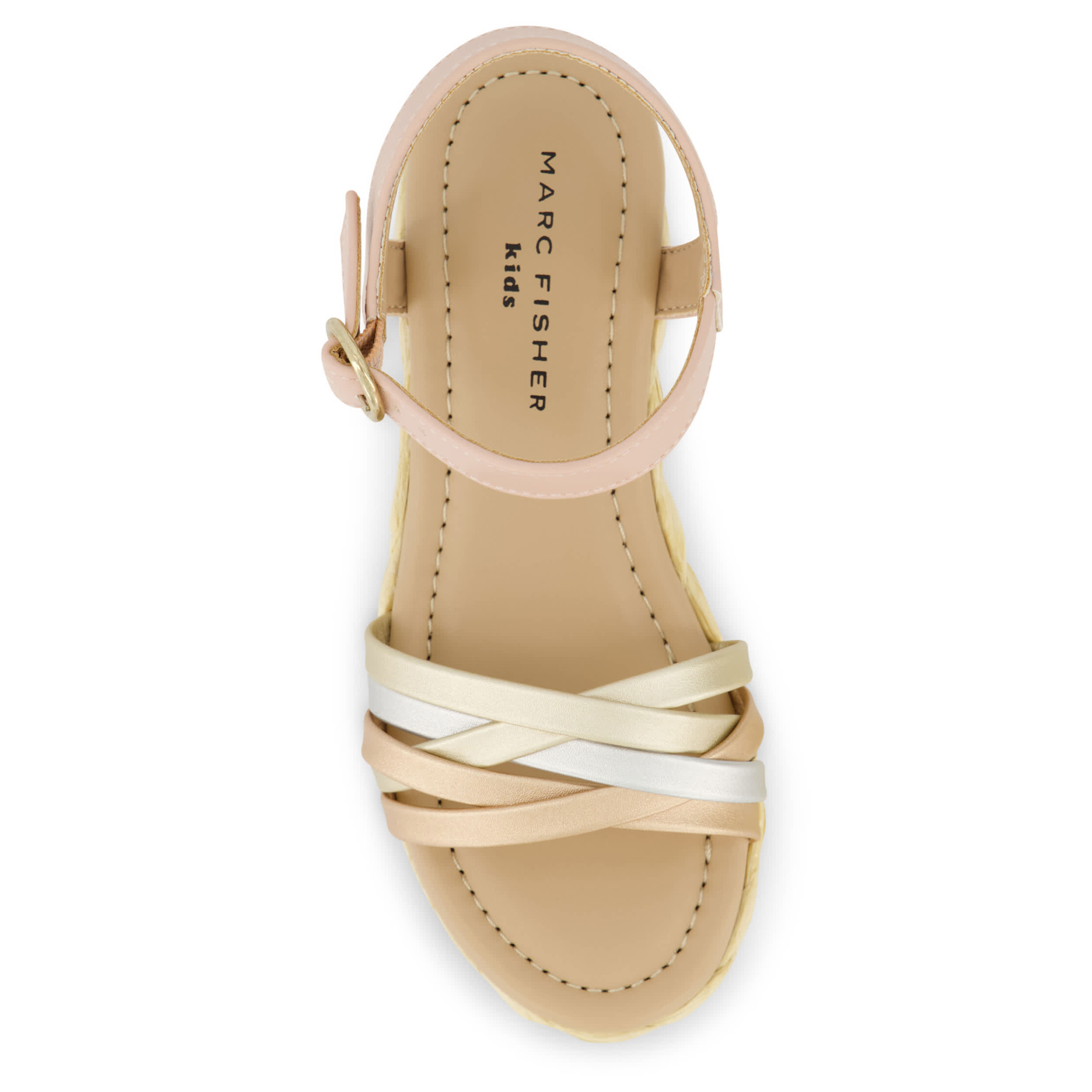 MARC FISHER-GIRLS LITTLE-BIG KID MARREN WEDGE SANDAL-MULTICOLOR & 