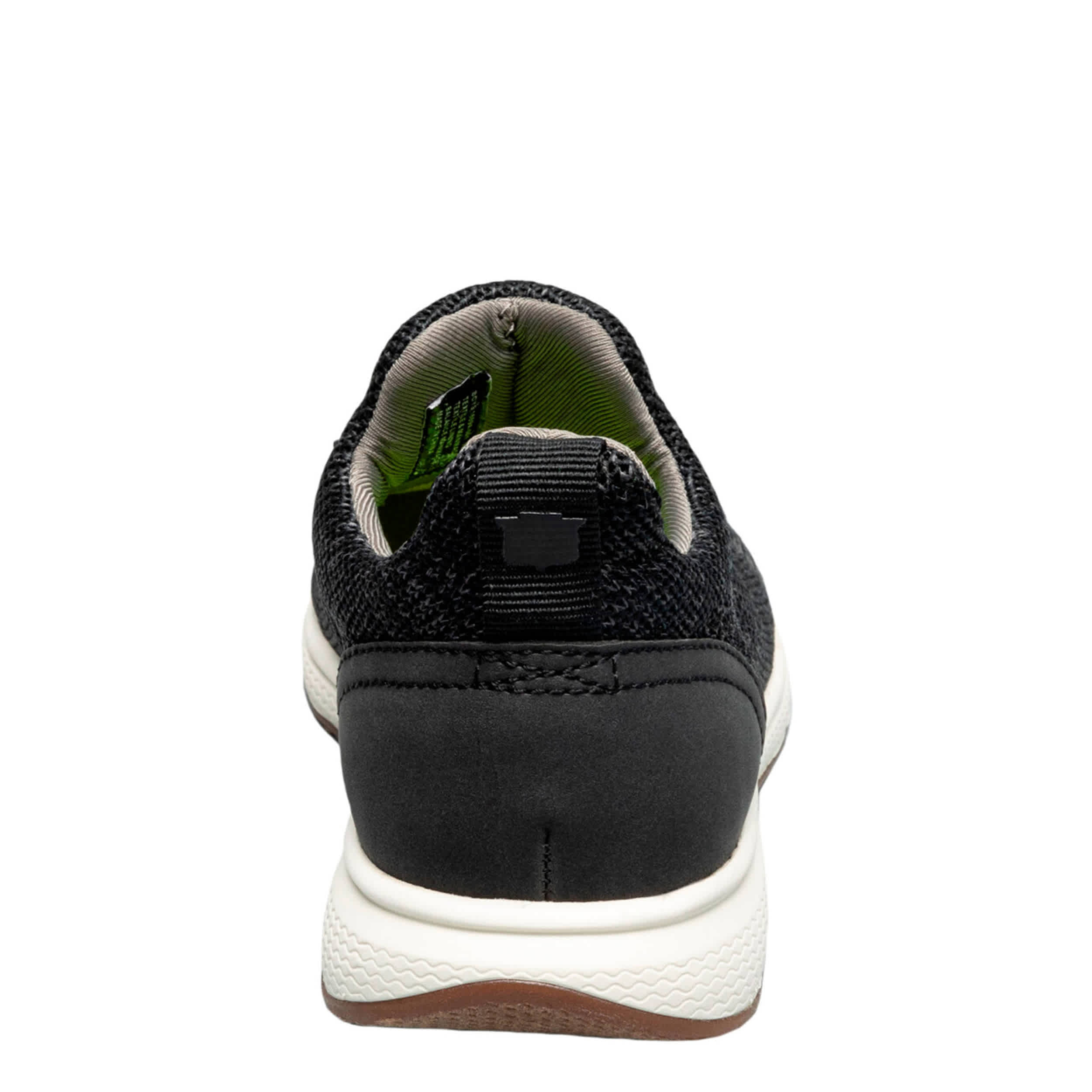 FLORSHEIM-BOYS SATELLITE KNIT ELASTIC LACE SLIP JR SNEAKER-BLACK & 