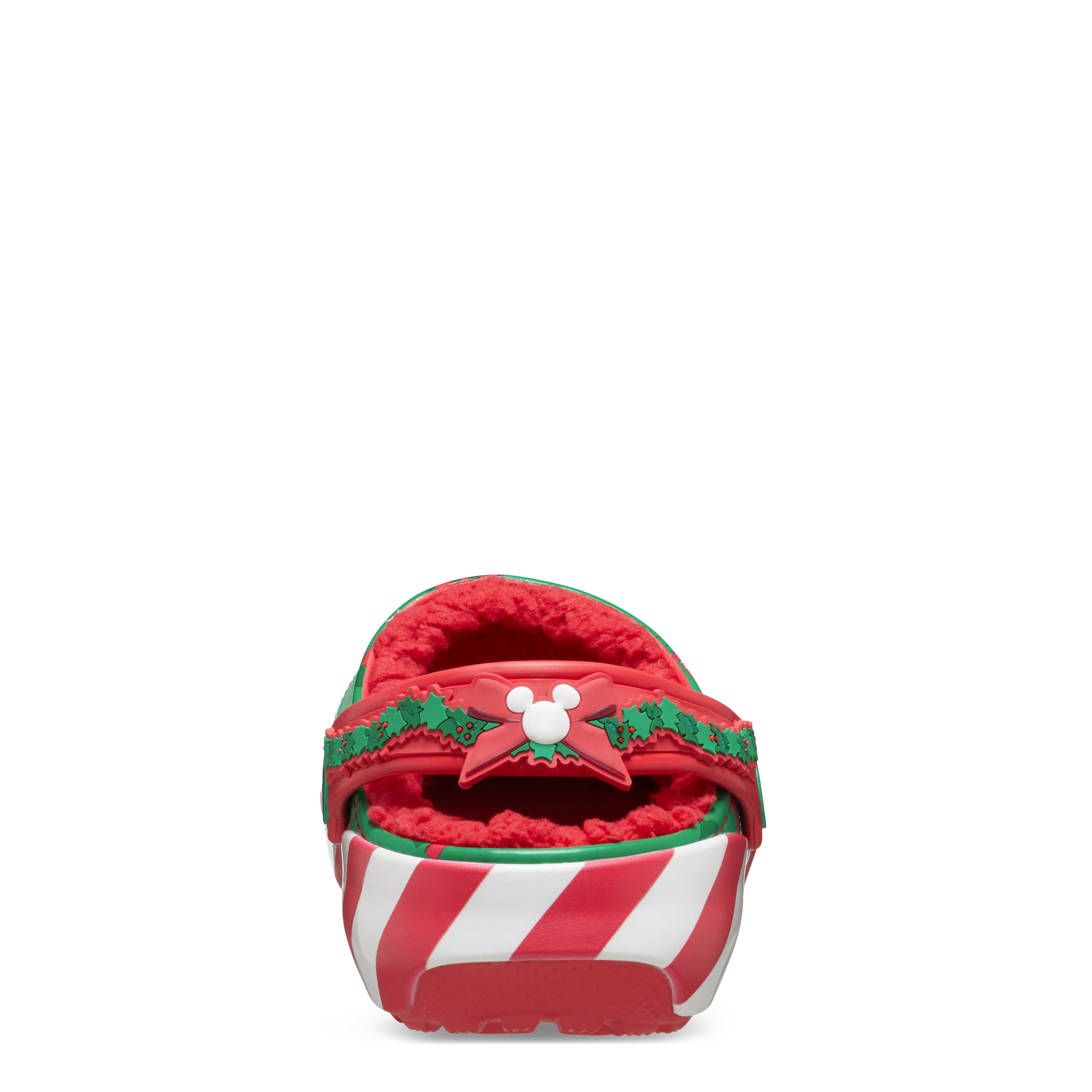CROCS BOYS TODDLER CLASSIC MICKEY XMAS LINED CLOG - GREEN
