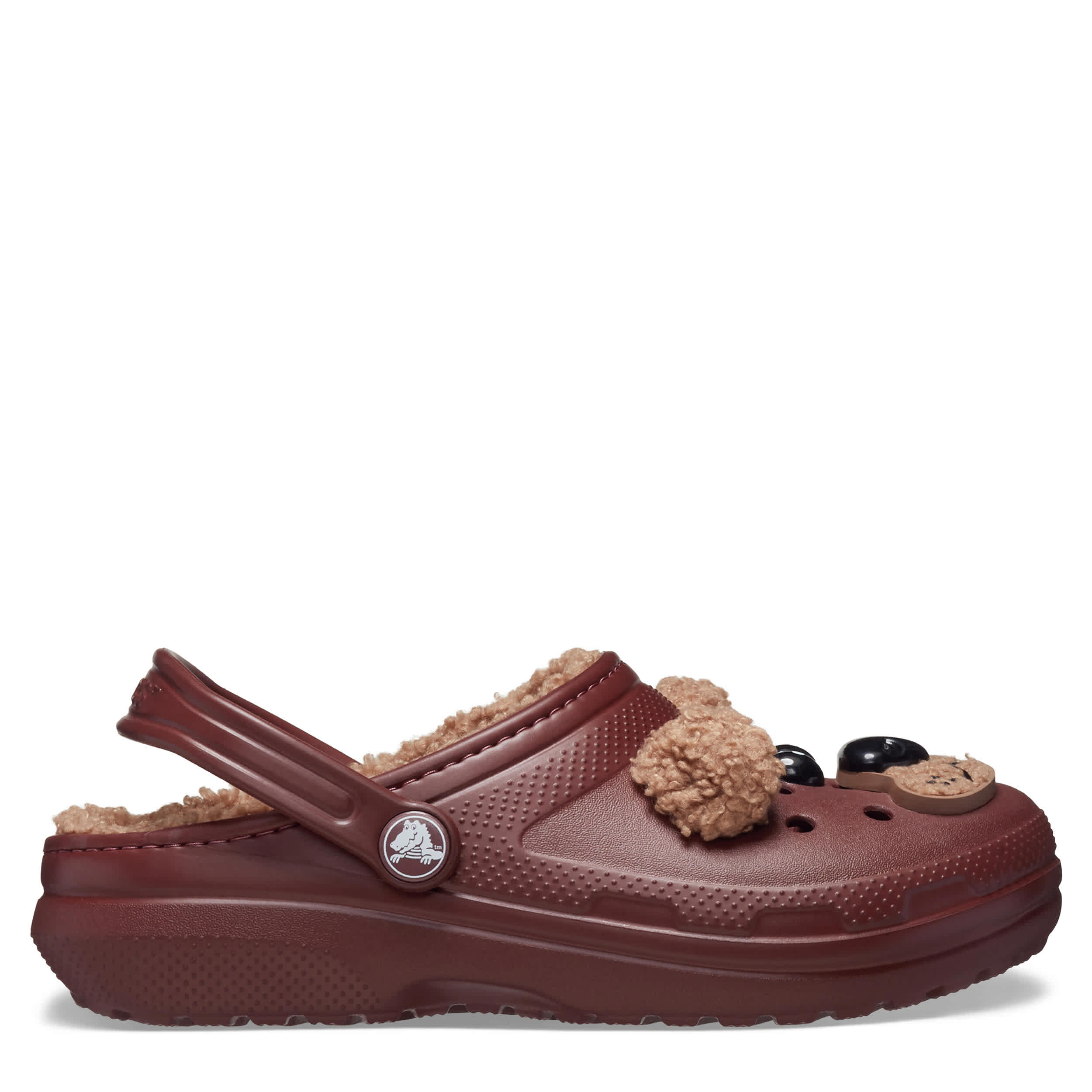 CROCS BOYS TODDLER CLASSIC FUN LAB LINED CLOG - BROWN