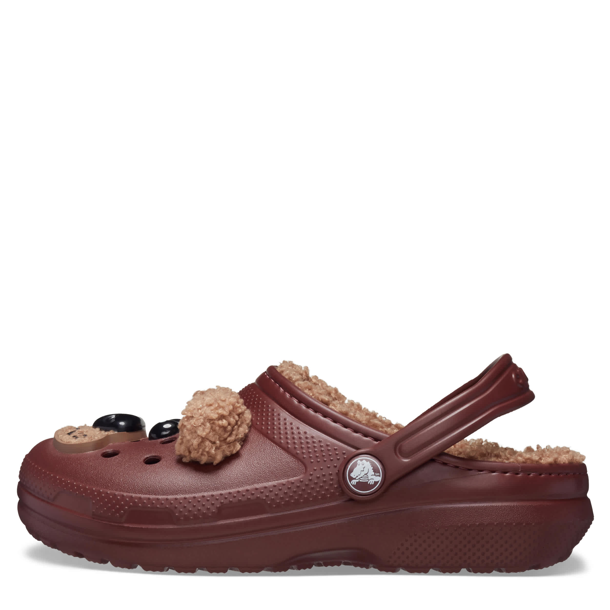 CROCS BOYS TODDLER CLASSIC FUN LAB LINED CLOG - BROWN