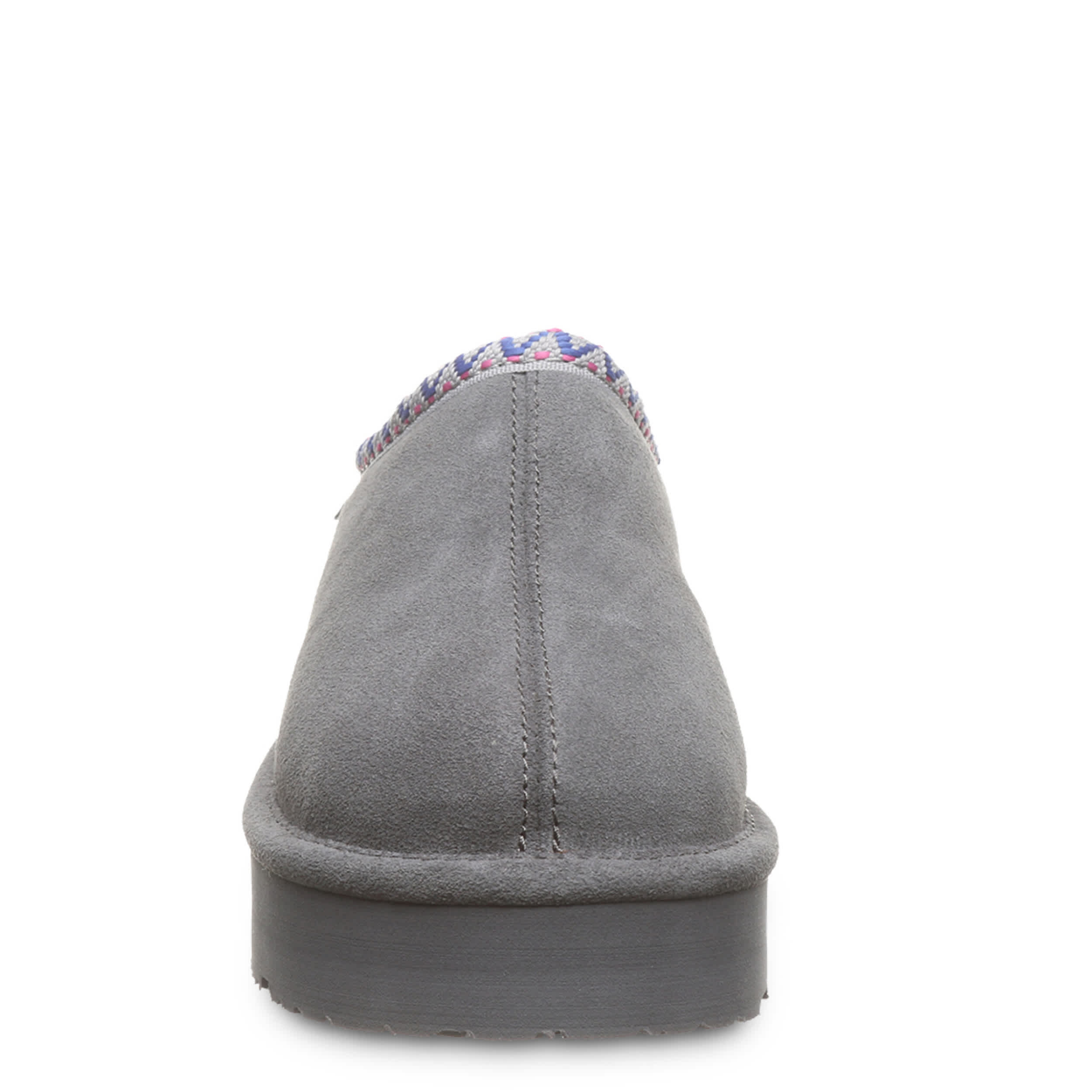 BEARPAW GIRLS LITTLE-BIG KID MARTIS YOUTH PLATFORM SLIPPER - GREY