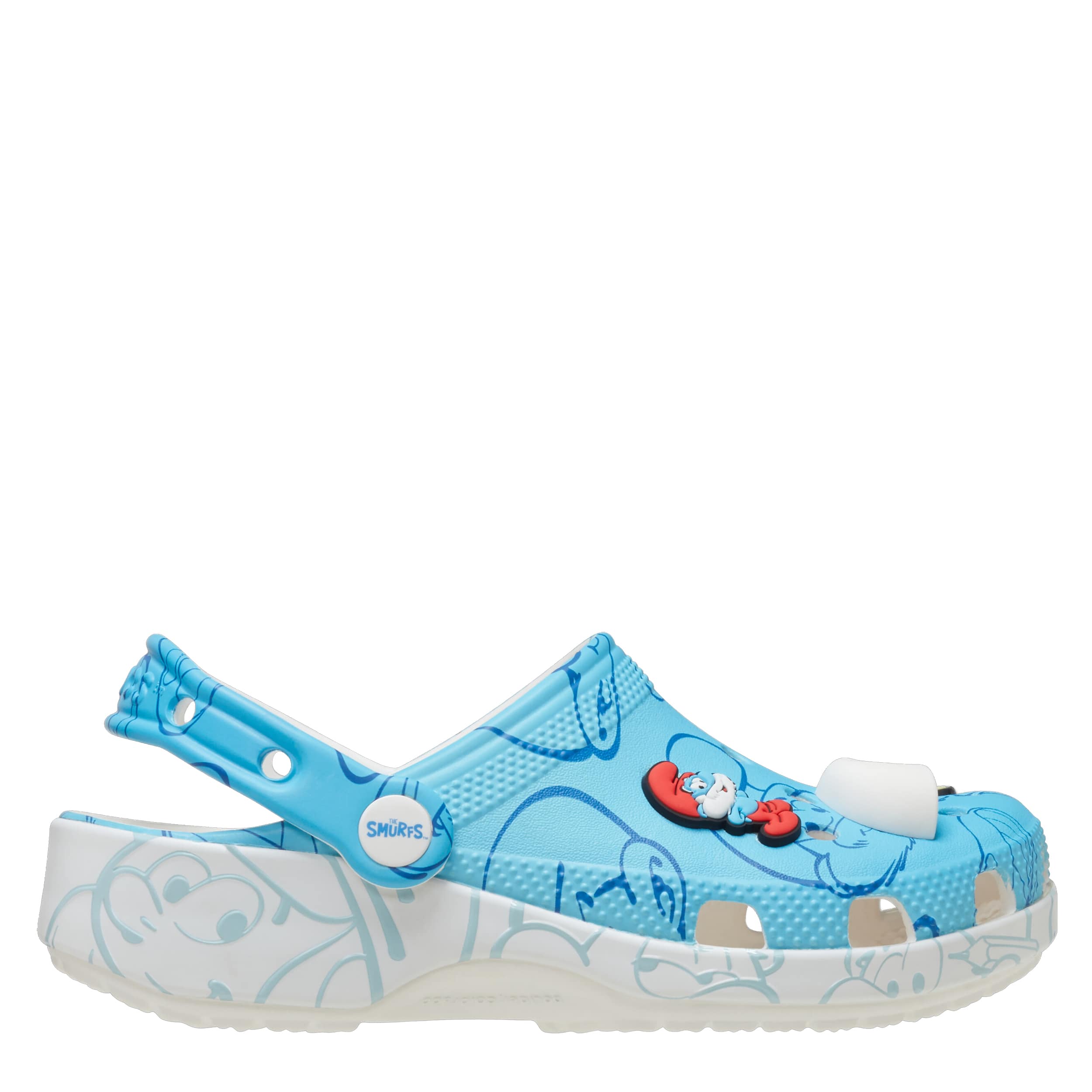 CROCS BOYS LITTLE-BIG KID SMURFS CLASSIC CLOG - BLUE