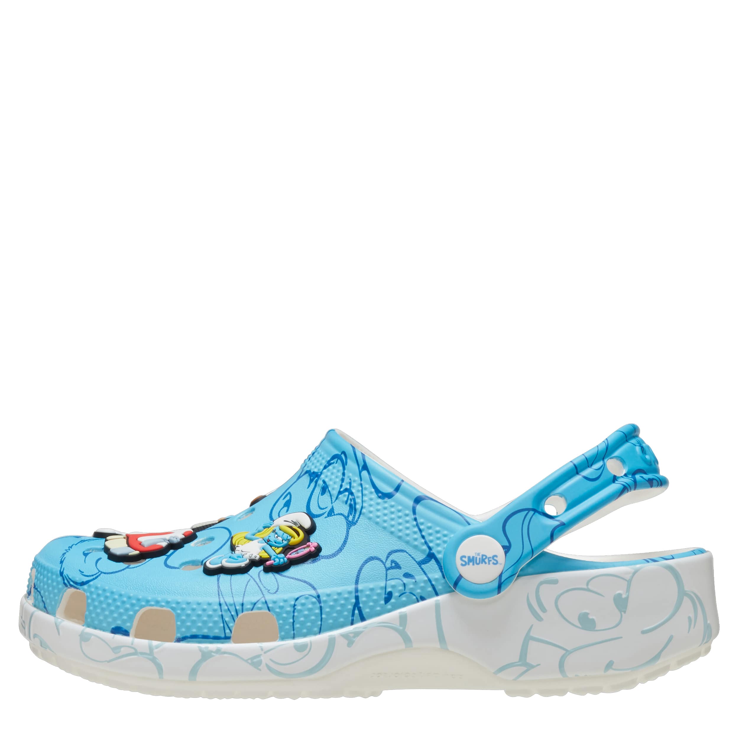 CROCS BOYS LITTLE-BIG KID SMURFS CLASSIC CLOG - BLUE