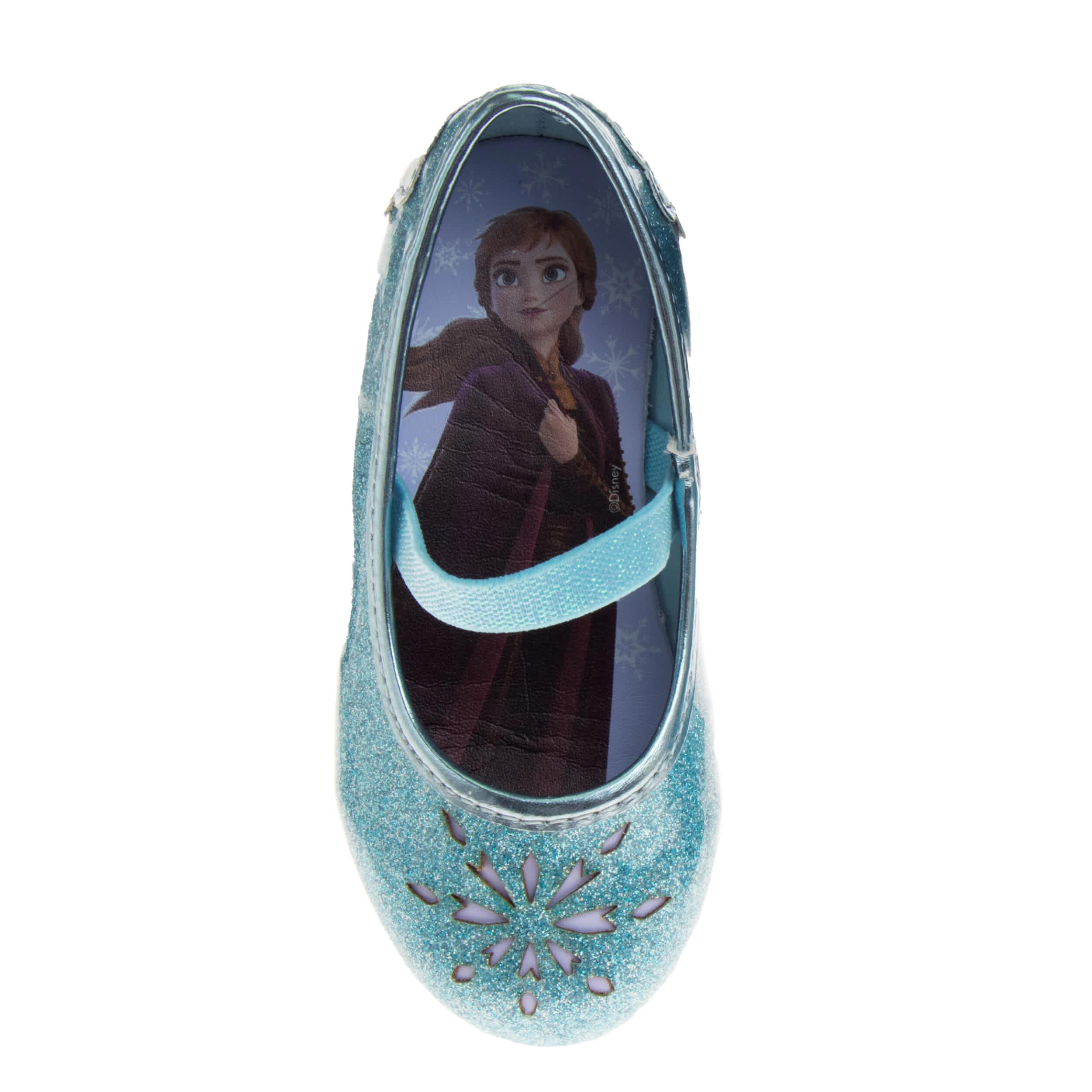 DISNEY-GIRLS TODDLER-LITTLE KID FROZEN FLAT-BLUE & 