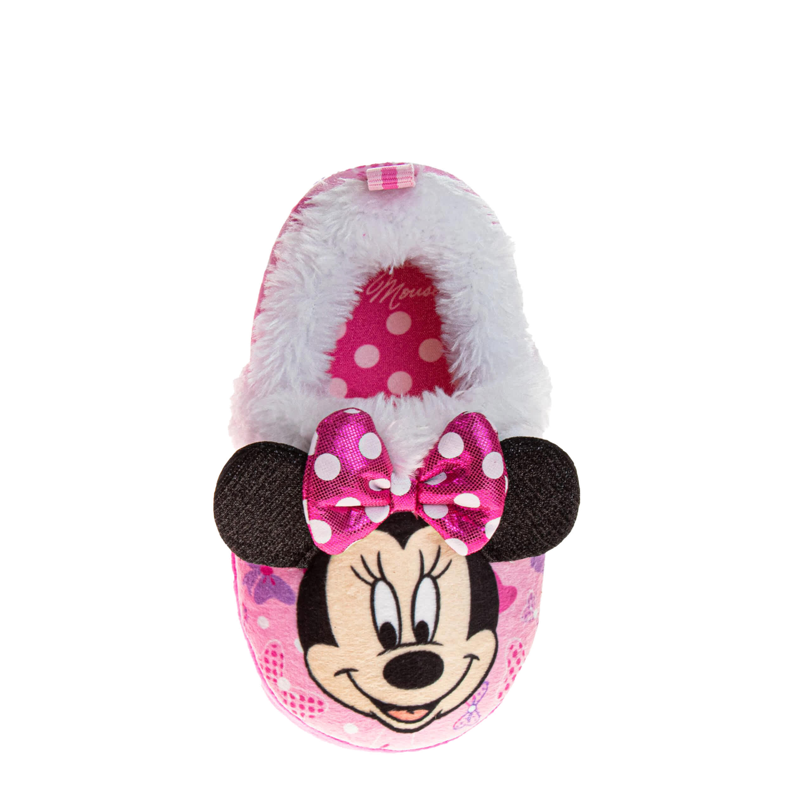 DISNEY-GIRLS TODDLER-LITTLE KID MINNIE SLIPPER-PINK & 