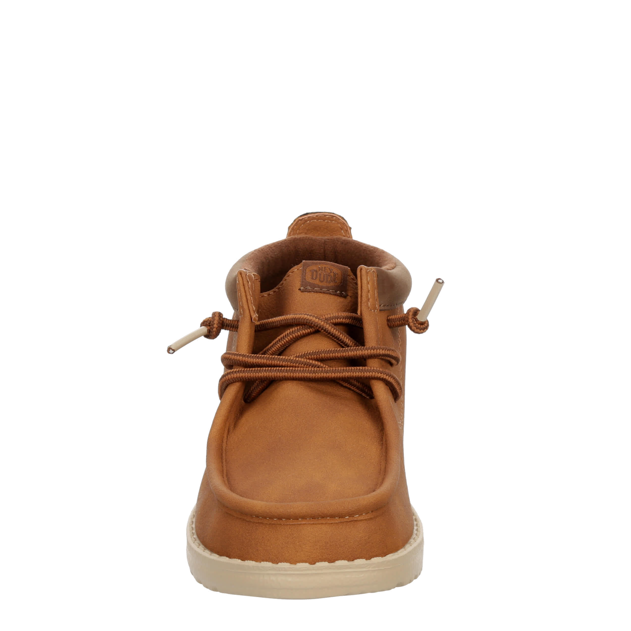 HEYDUDE BOYS LITTLE-BIG KID WALLY YOUTH MID CHUKKA - COGNAC