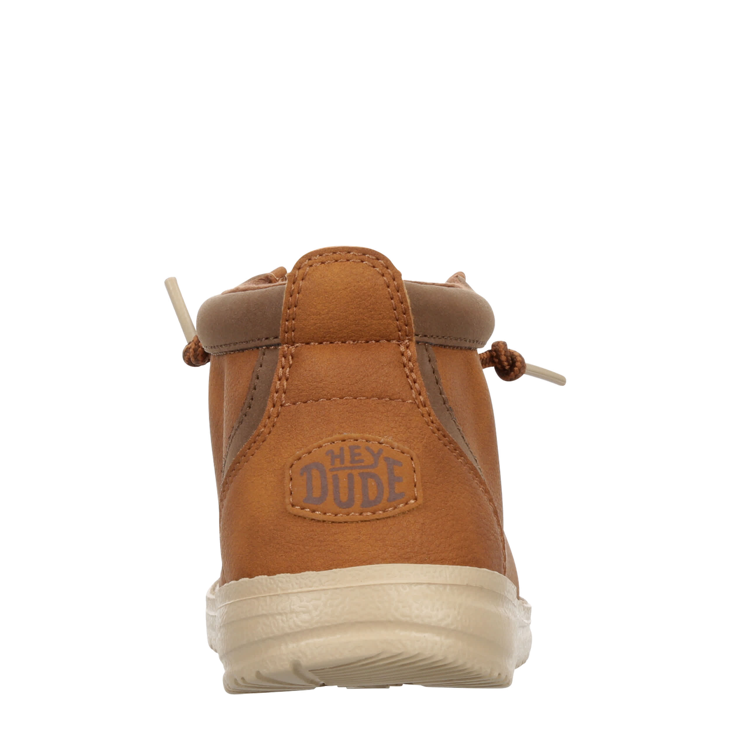 HEYDUDE BOYS LITTLE-BIG KID WALLY YOUTH MID CHUKKA - COGNAC