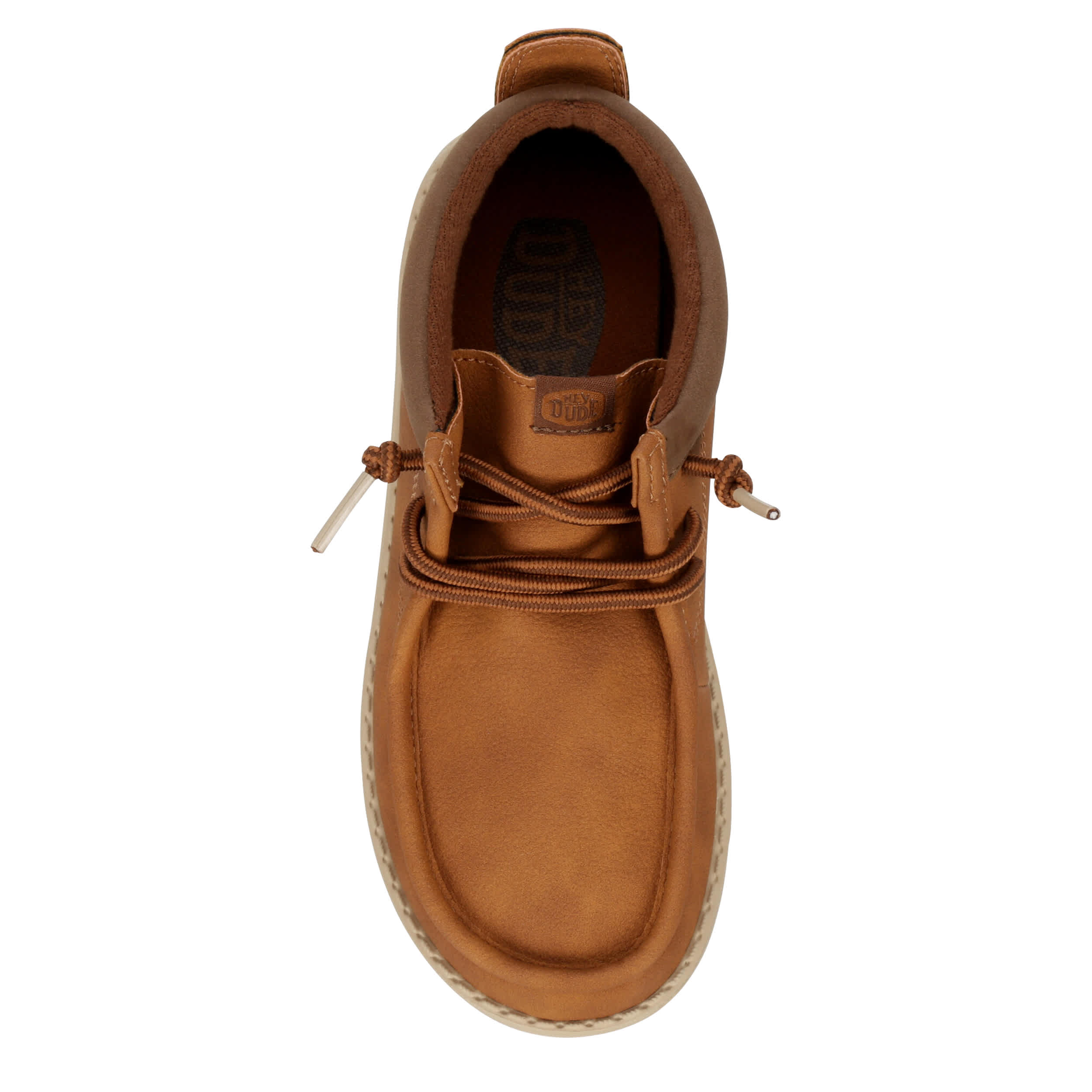 HEYDUDE BOYS LITTLE-BIG KID WALLY YOUTH MID CHUKKA - COGNAC