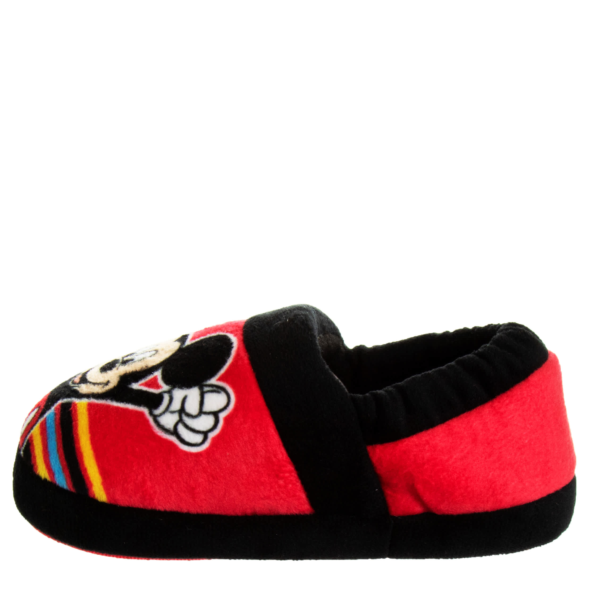 DISNEY-BOYS TODDLER MICKEY MOUSE SLIPPER-BLACK & RED