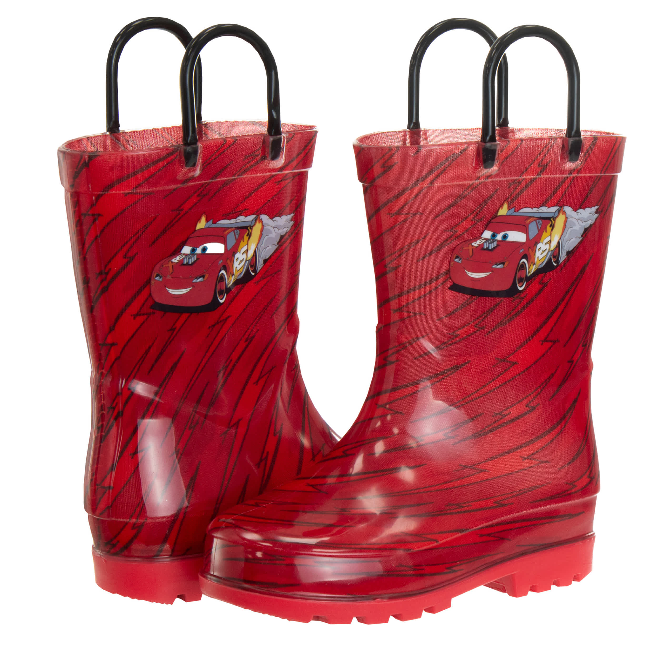 DISNEY BOYS TODDLER-LITTLE KID CARS RAIN BOOT - RED