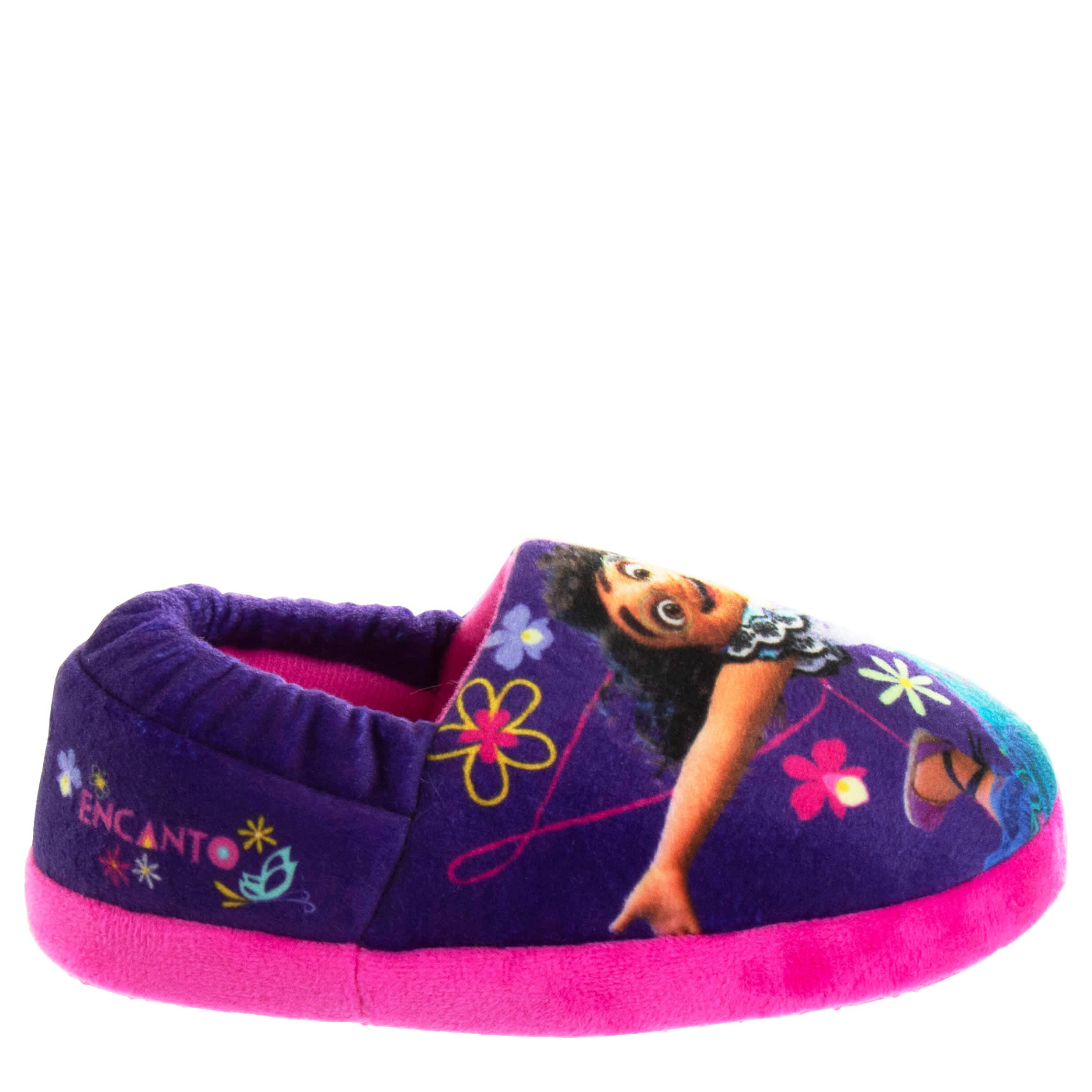 DISNEY-GIRLS TODDLER-LITTLE KID ENCANTO MIRABEL SLIPPER-DARK PURPLE & FUSCHIA