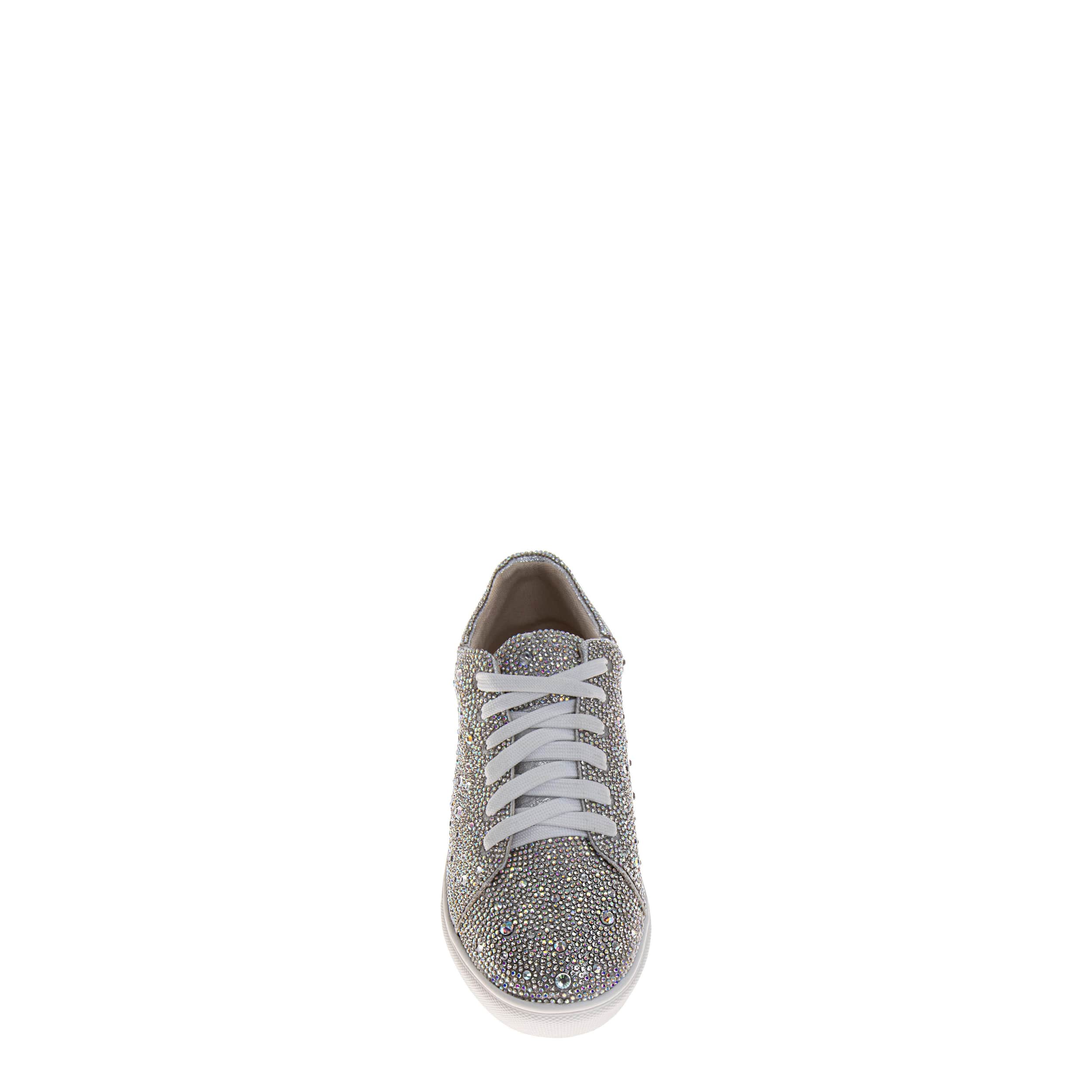 AMERICAN GLAMOUR BADGLEY MISCHKA-GIRLS LITTLE-BIG KID SNEAKER-SILVER & 