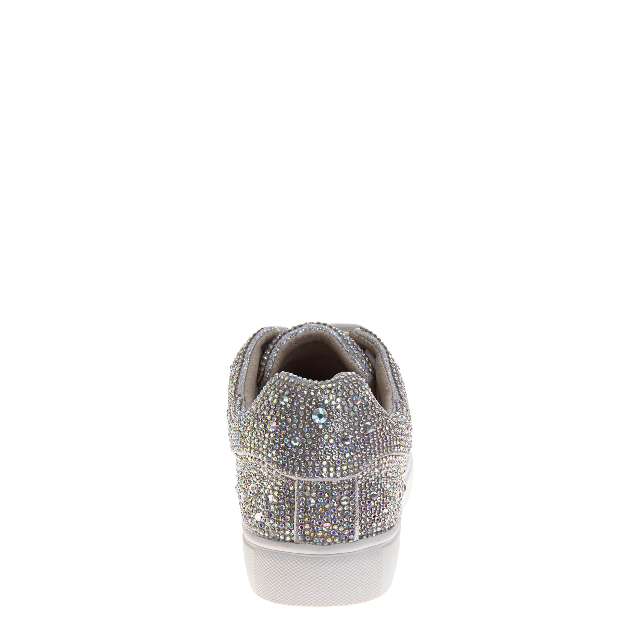 AMERICAN GLAMOUR BADGLEY MISCHKA-GIRLS LITTLE-BIG KID SNEAKER-SILVER & 
