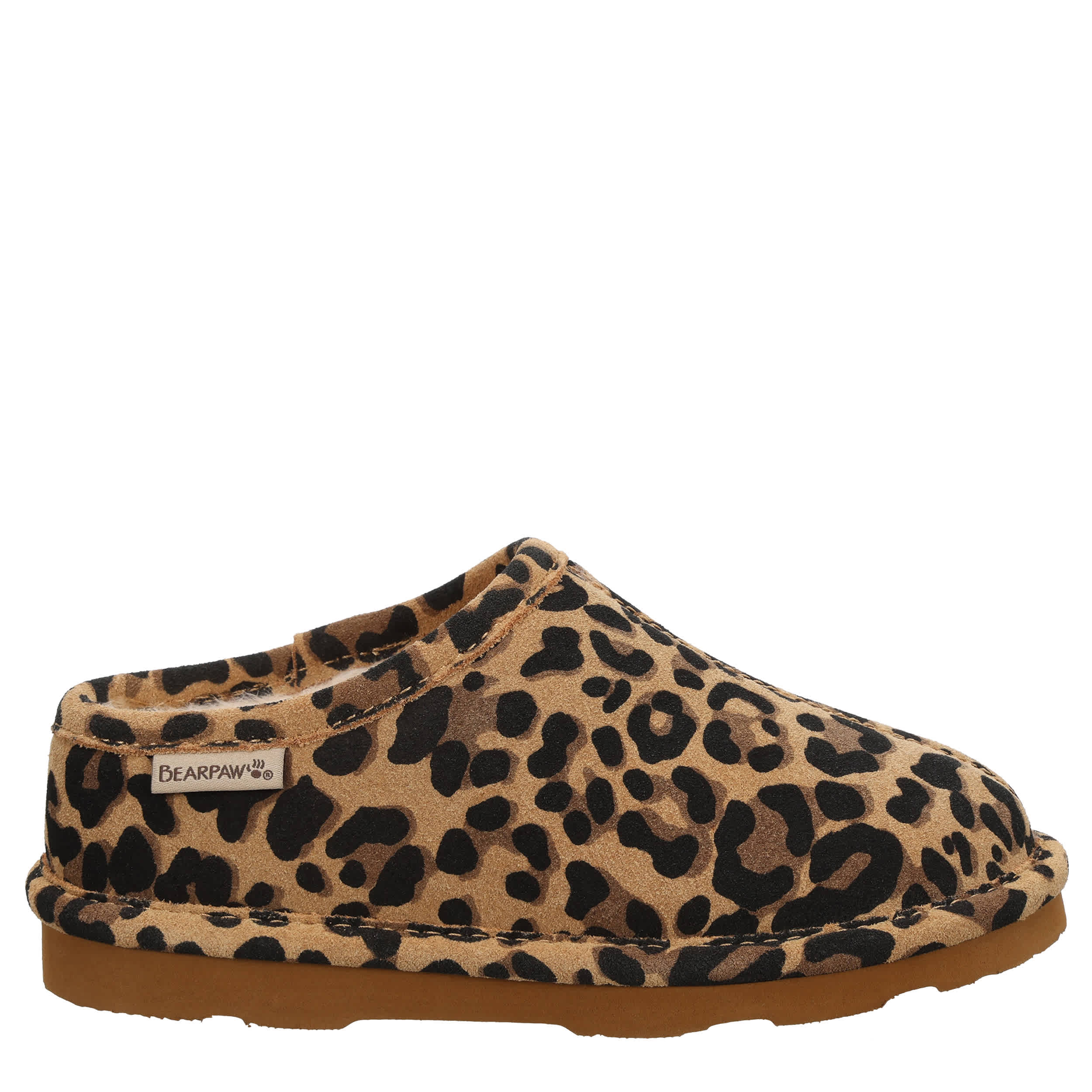 BEARPAW GIRLS LITTLE-BIG KID TABITHA YOUTH SLIPPER - LEOPARD